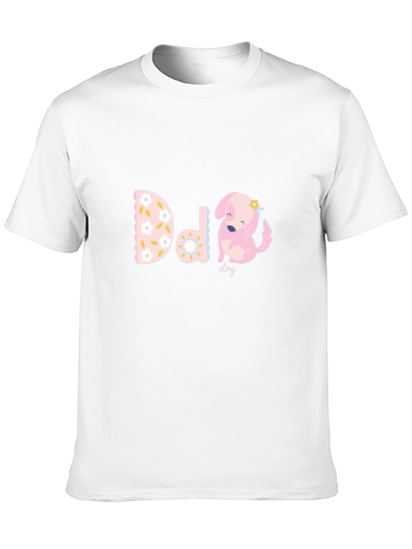 Cute D is for Dog Black T-Shirt