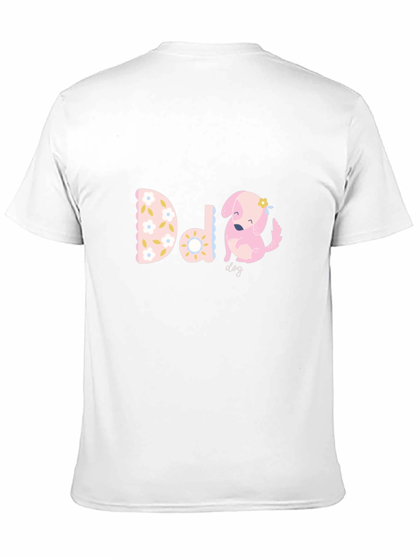 Cute D is for Dog Black T-Shirt