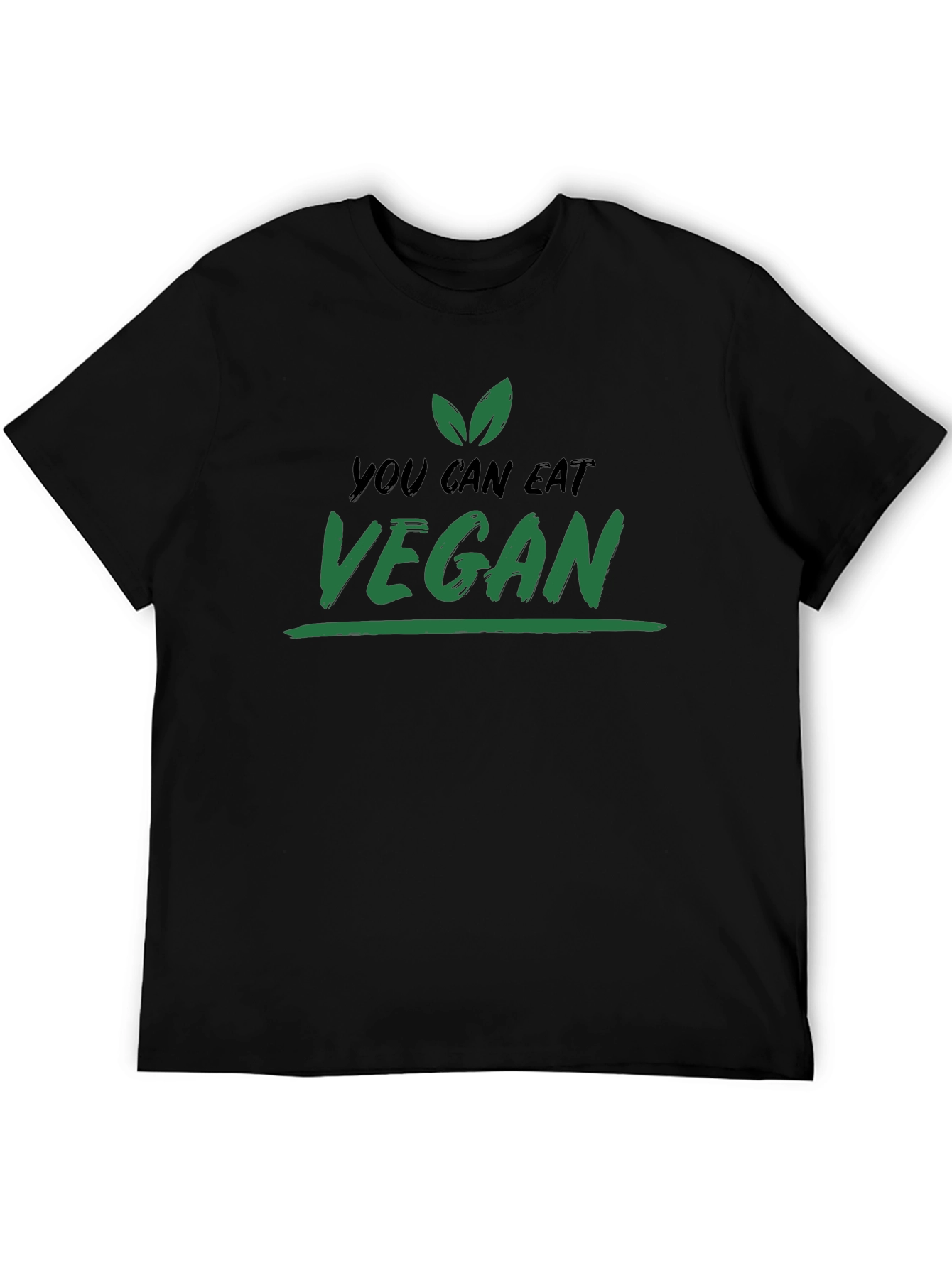 Vegan T-Shirt: You Can Eat Vegan - Black