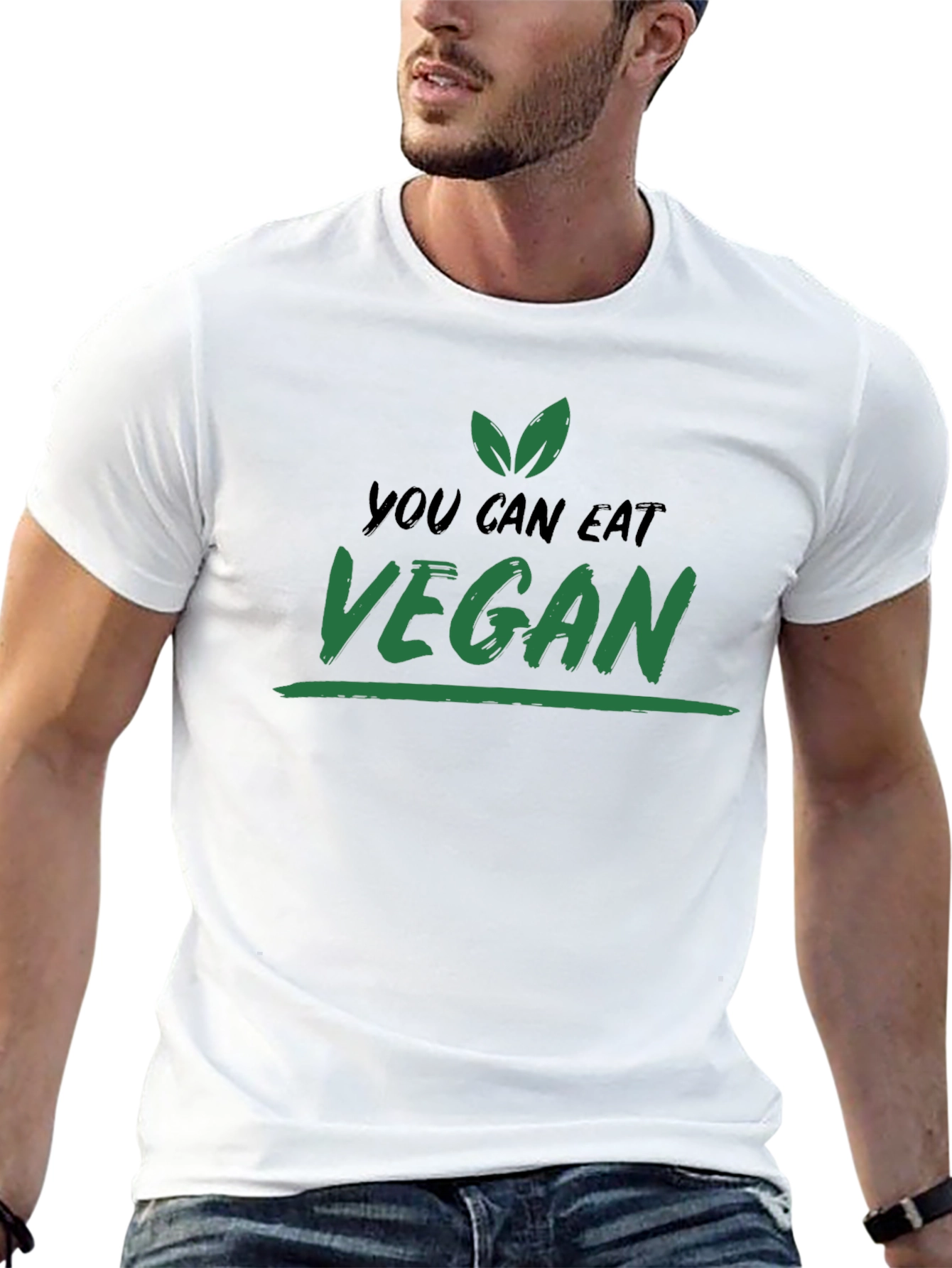 Vegan T-Shirt: You Can Eat Vegan - Black
