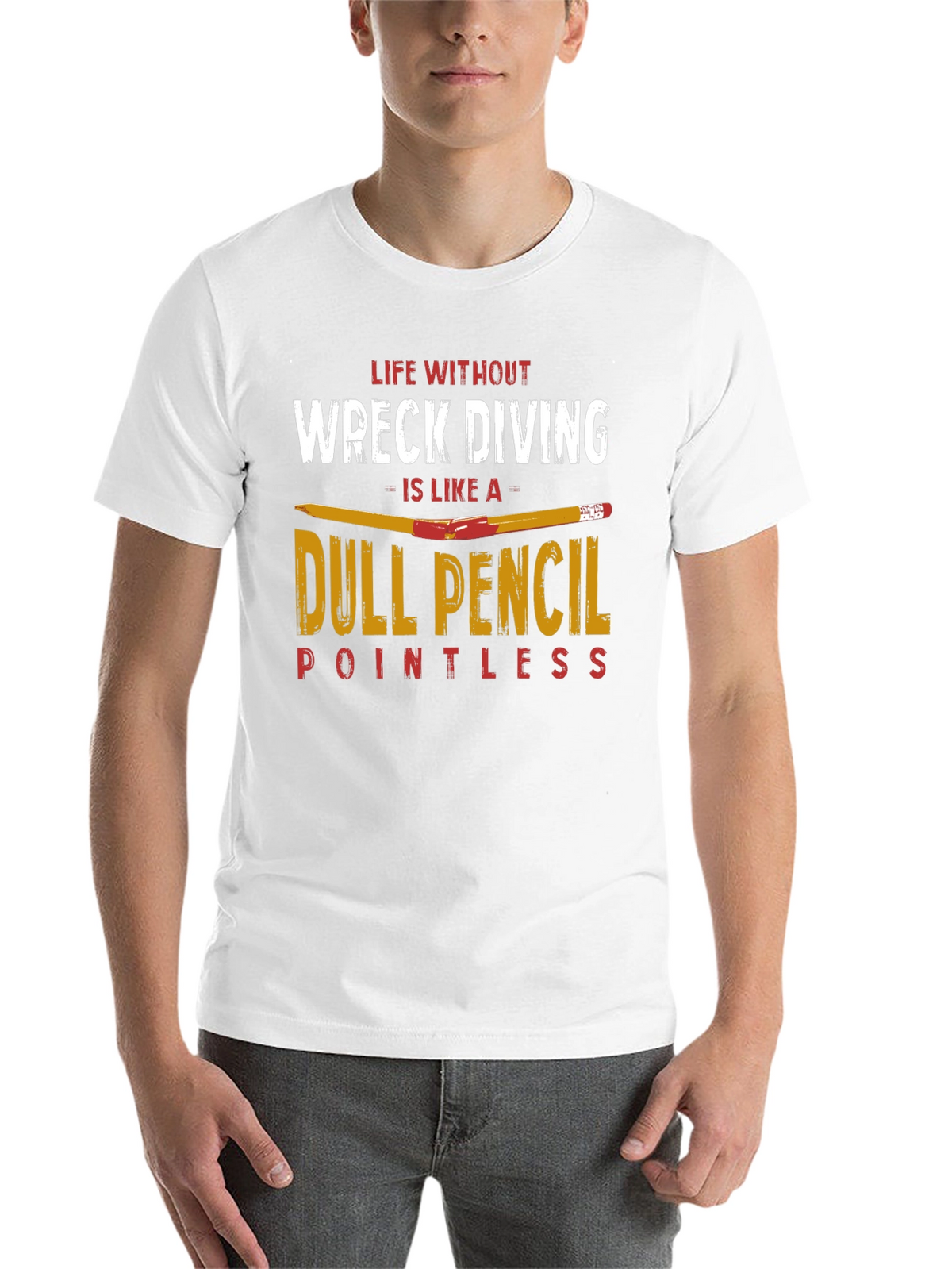 Wreck Diving Dull Pencil T-Shirt