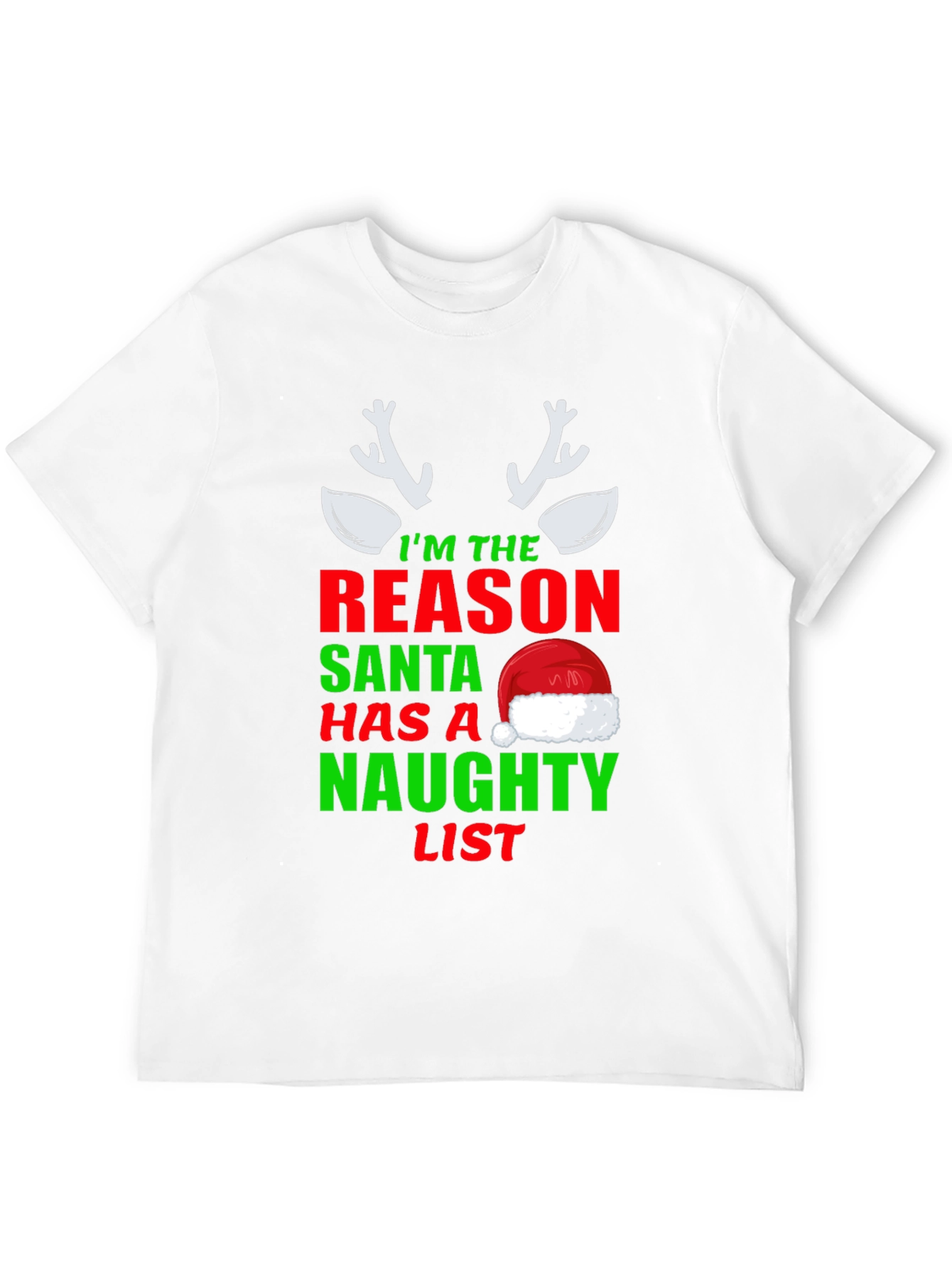 Naughty List T-Shirt Funny Christmas Tee