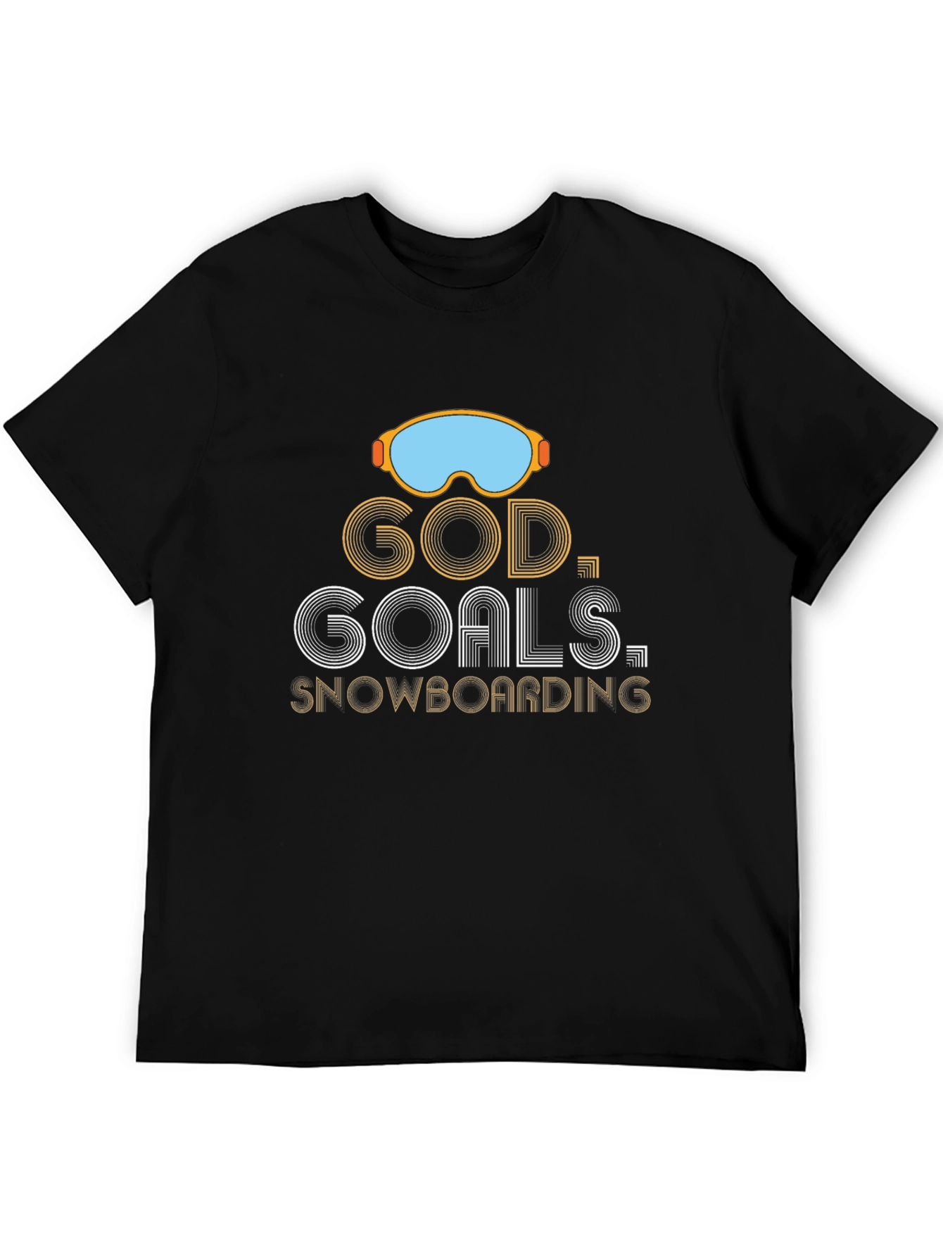 God Goals Snowboarding Graphic T-Shirt
