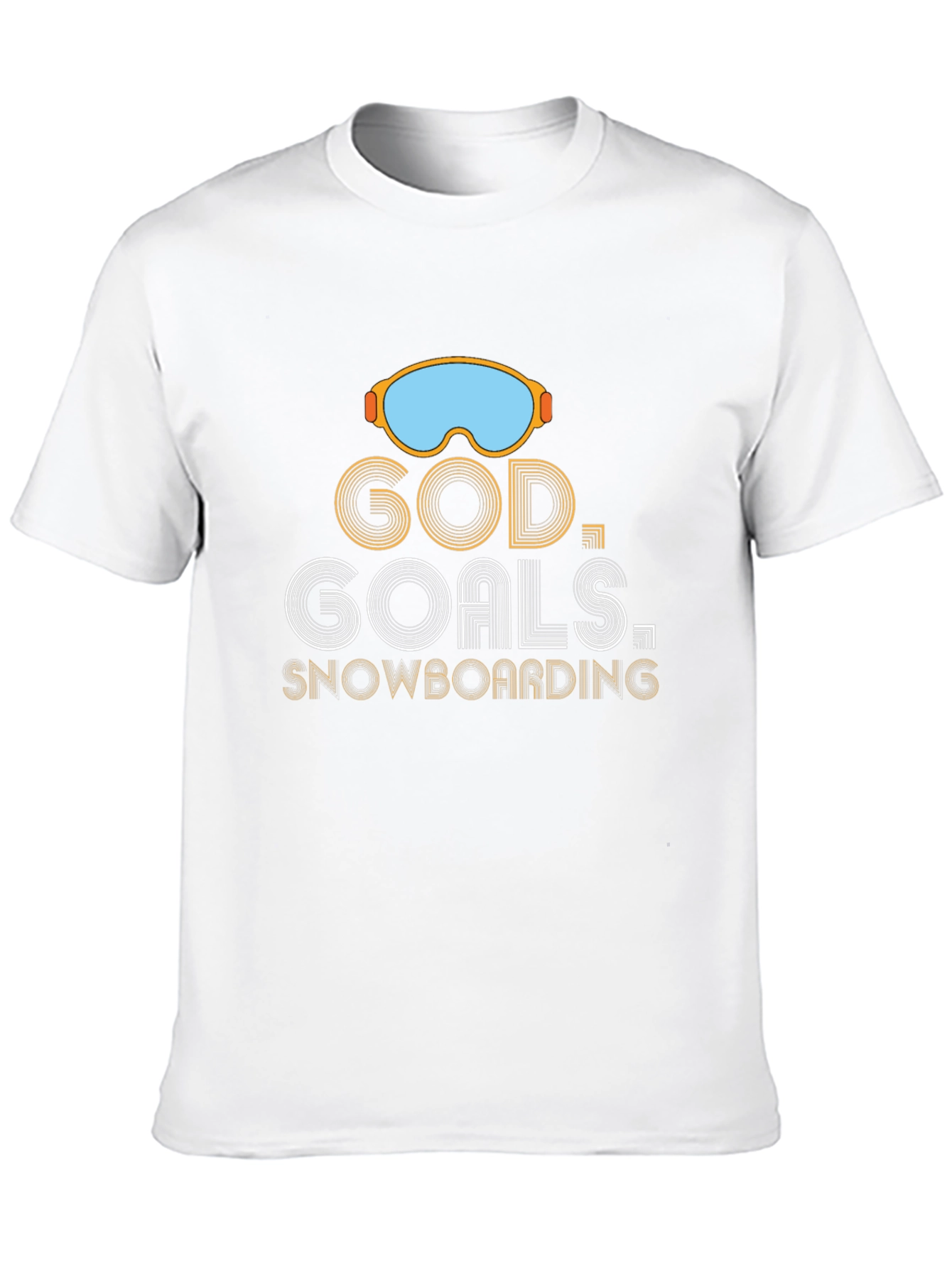God Goals Snowboarding Graphic T-Shirt