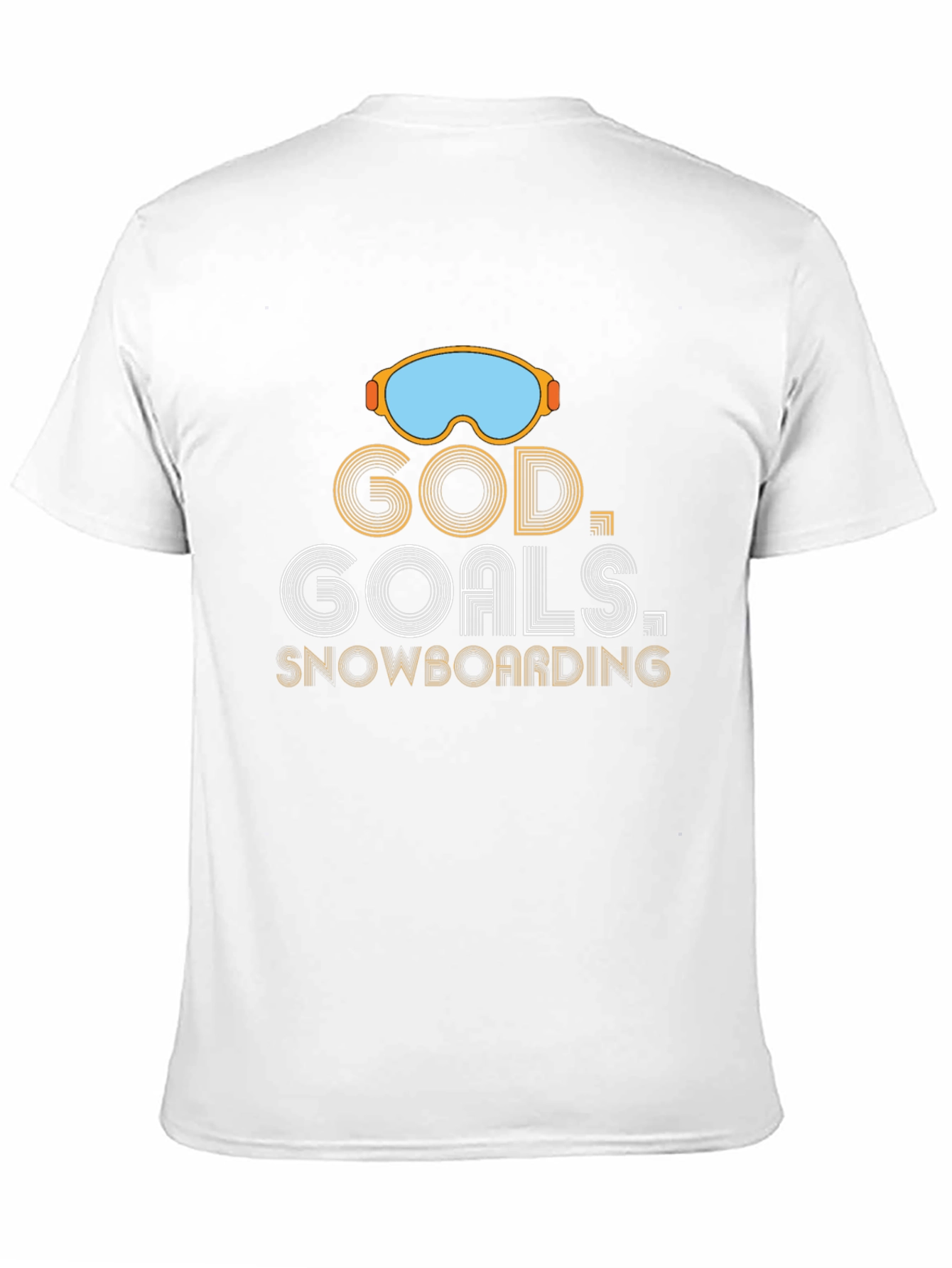 God Goals Snowboarding Graphic T-Shirt