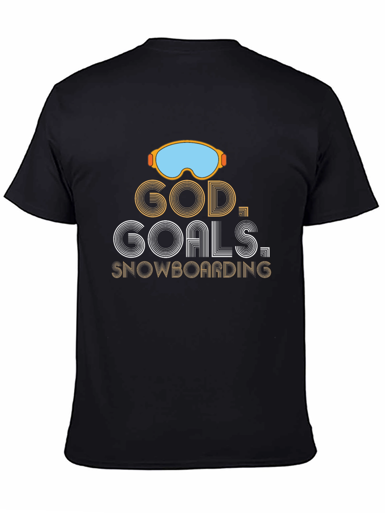 God Goals Snowboarding Graphic T-Shirt