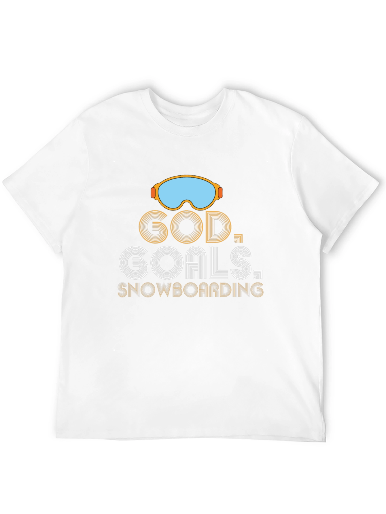 God Goals Snowboarding Graphic T-Shirt