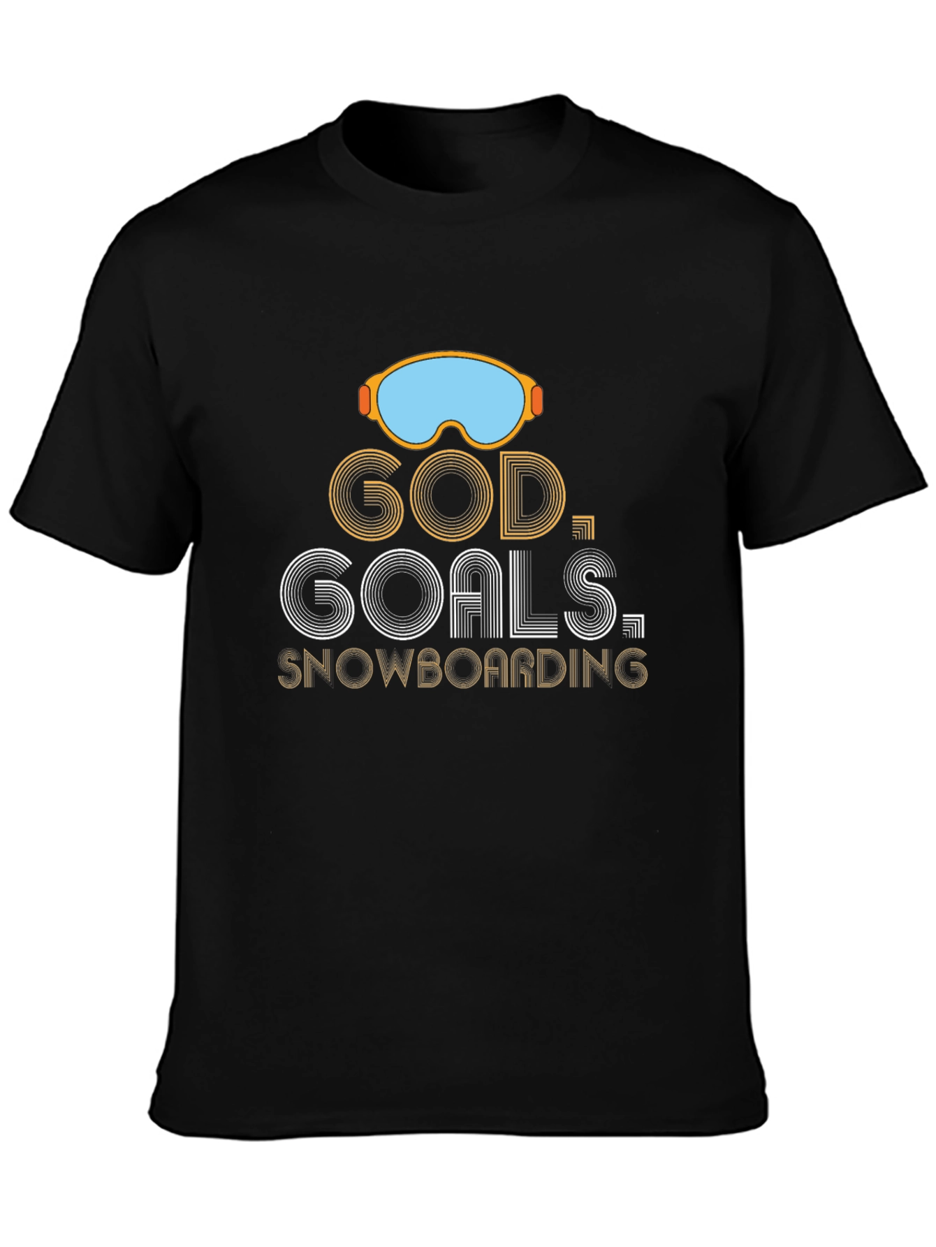 God Goals Snowboarding Graphic T-Shirt