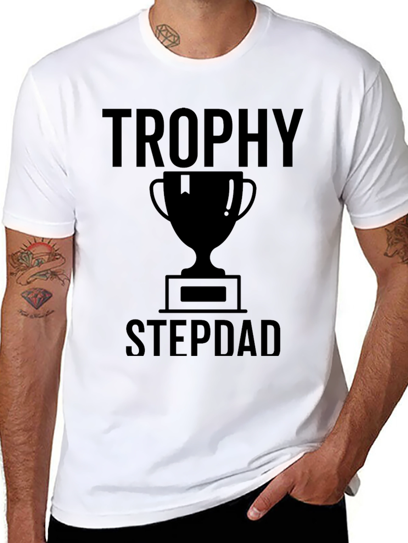 Trophy Stepdad Graphic T-Shirt