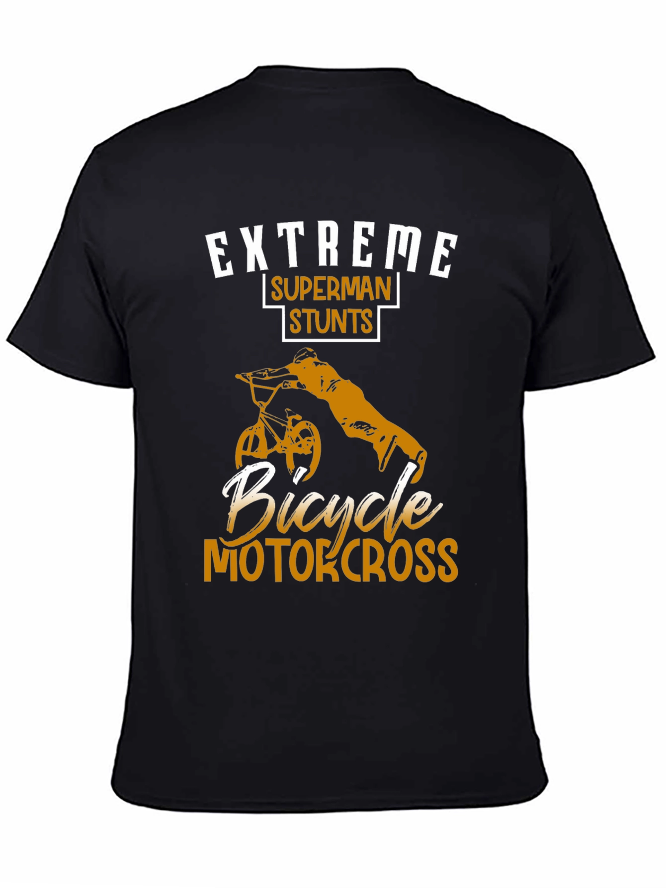 Extreme Superman Stunts Bicycle Motocross T-Shirt