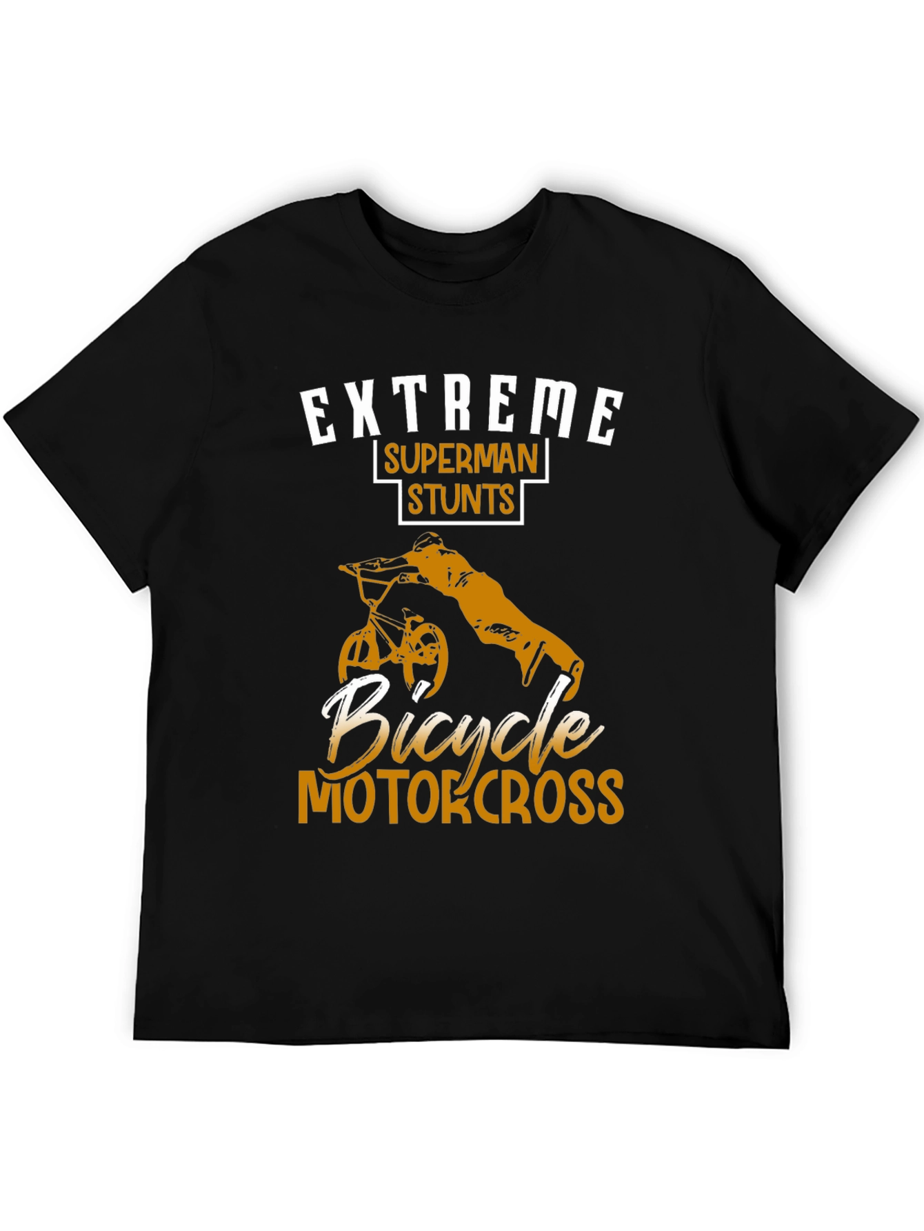 Extreme Superman Stunts Bicycle Motocross T-Shirt