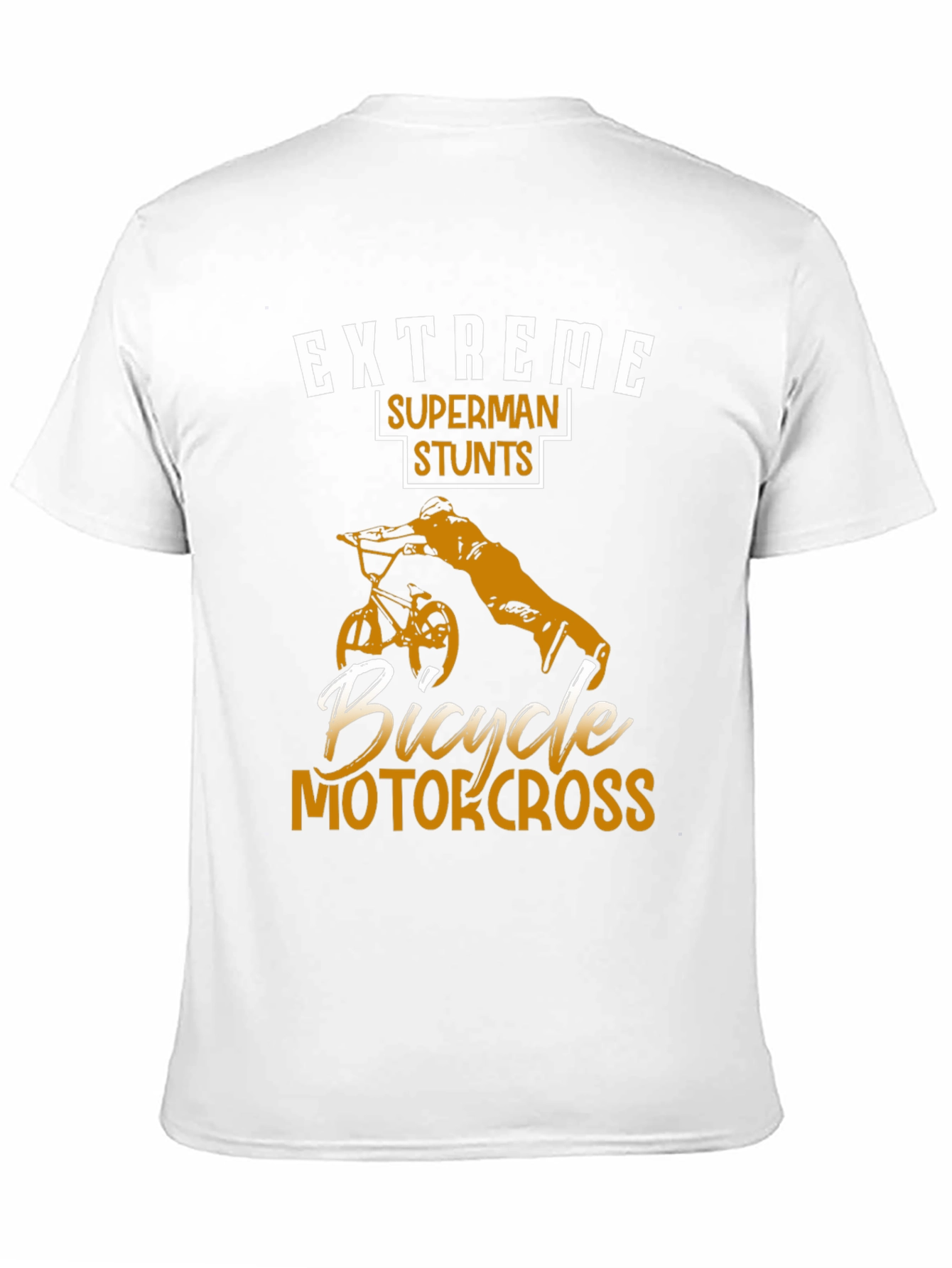 Extreme Superman Stunts Bicycle Motocross T-Shirt
