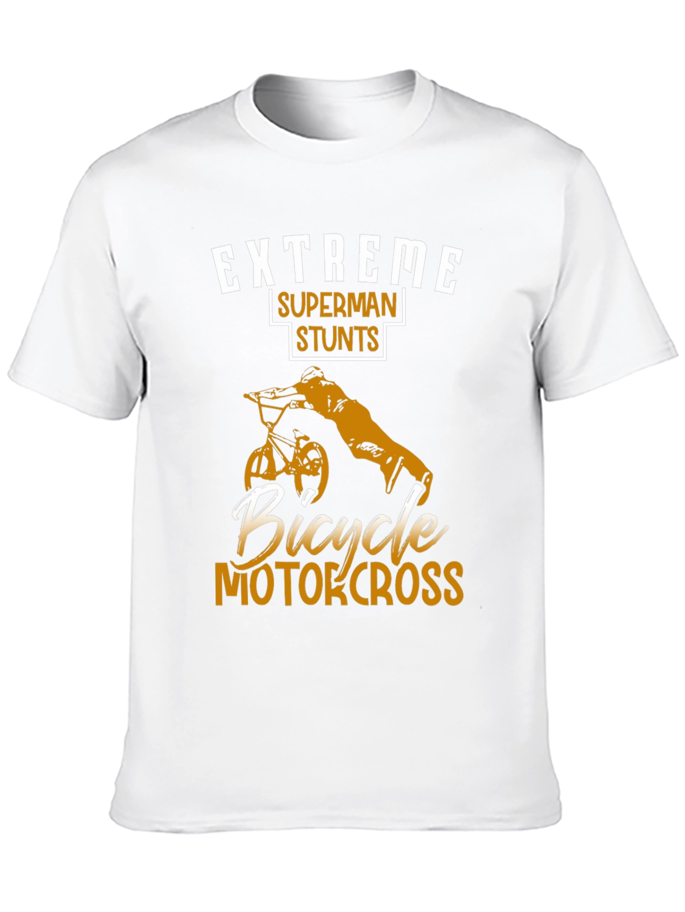 Extreme Superman Stunts Bicycle Motocross T-Shirt