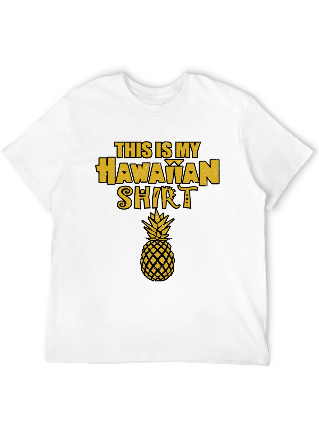 Hawaiian Shirt Graphic Tee - Pineapple Design