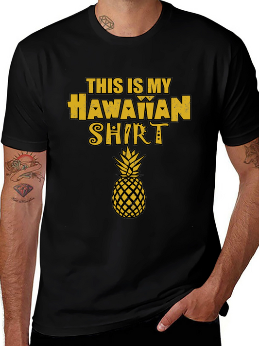 Hawaiian Shirt Graphic Tee - Pineapple Design