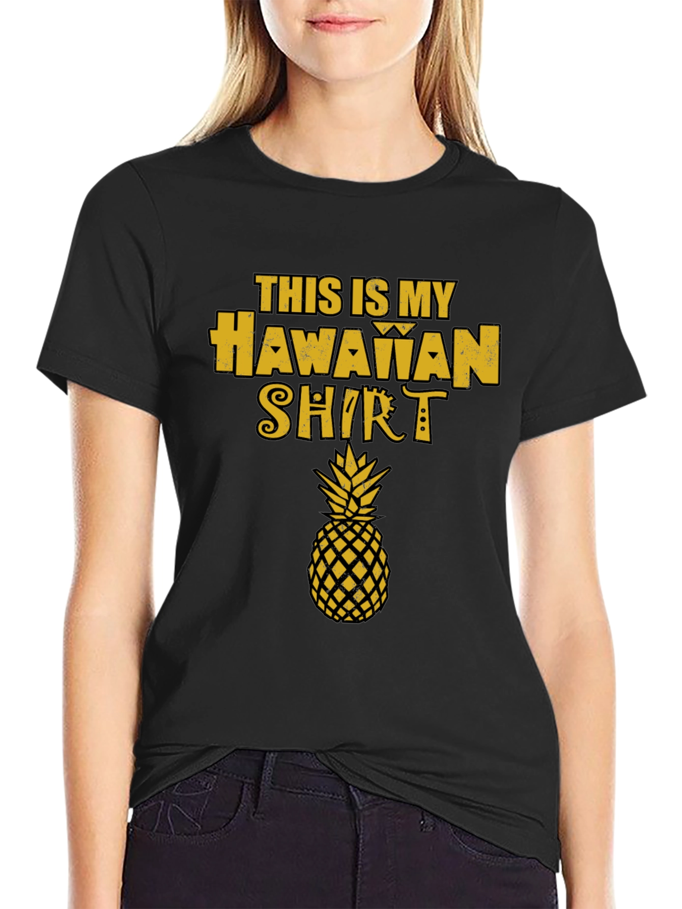 Hawaiian Shirt Graphic Tee - Pineapple Design
