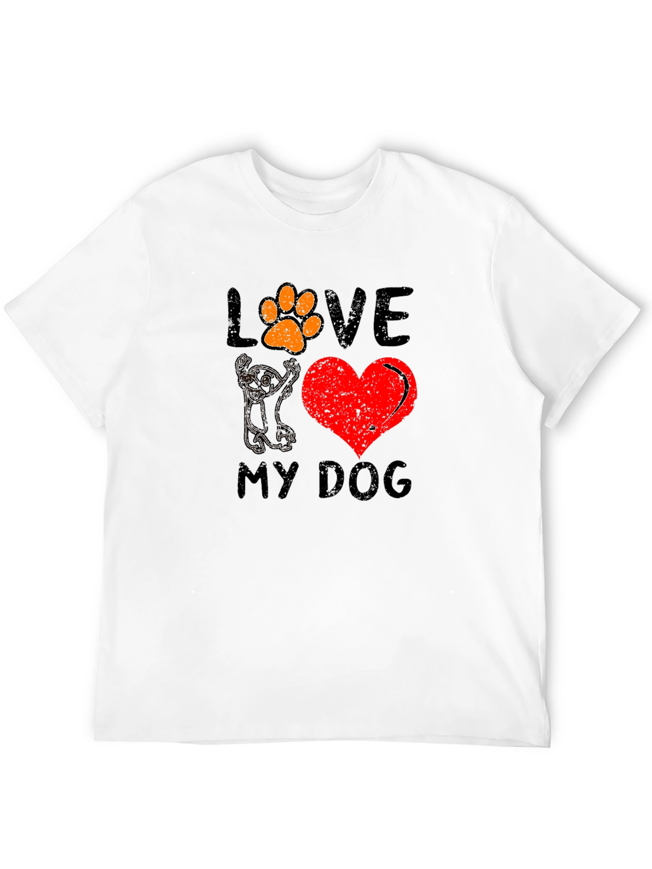 Love My Dog Graphic Tee - Unisex Black T-Shirt