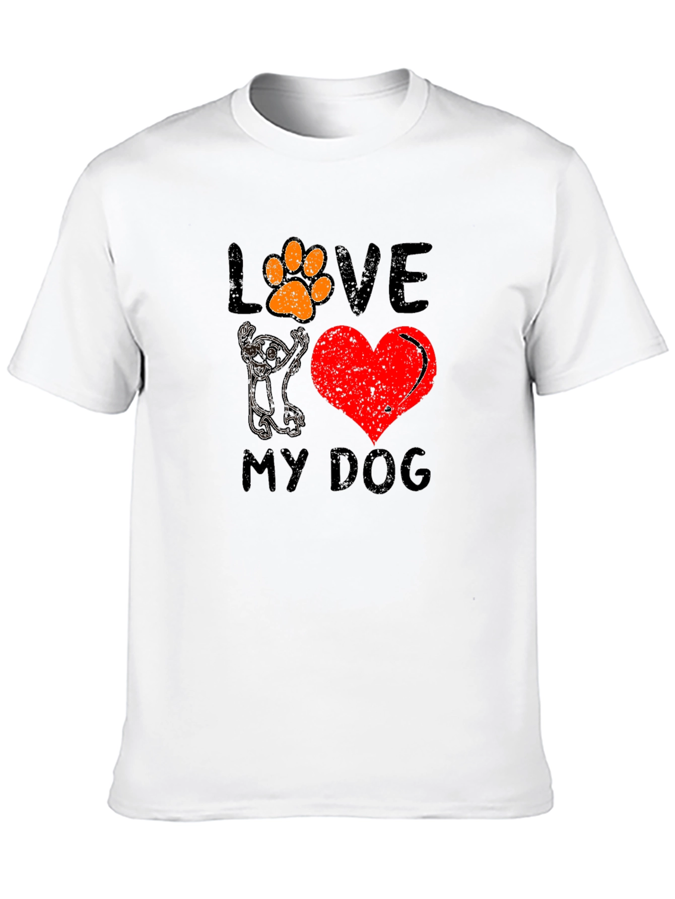 Love My Dog Graphic Tee - Unisex Black T-Shirt