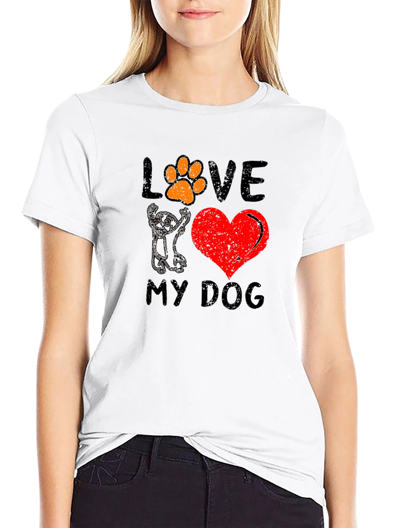 Love My Dog Graphic Tee - Unisex Black T-Shirt