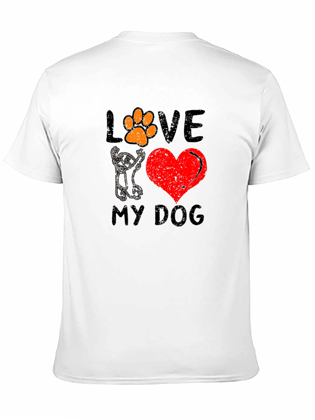 Love My Dog Graphic Tee - Unisex Black T-Shirt