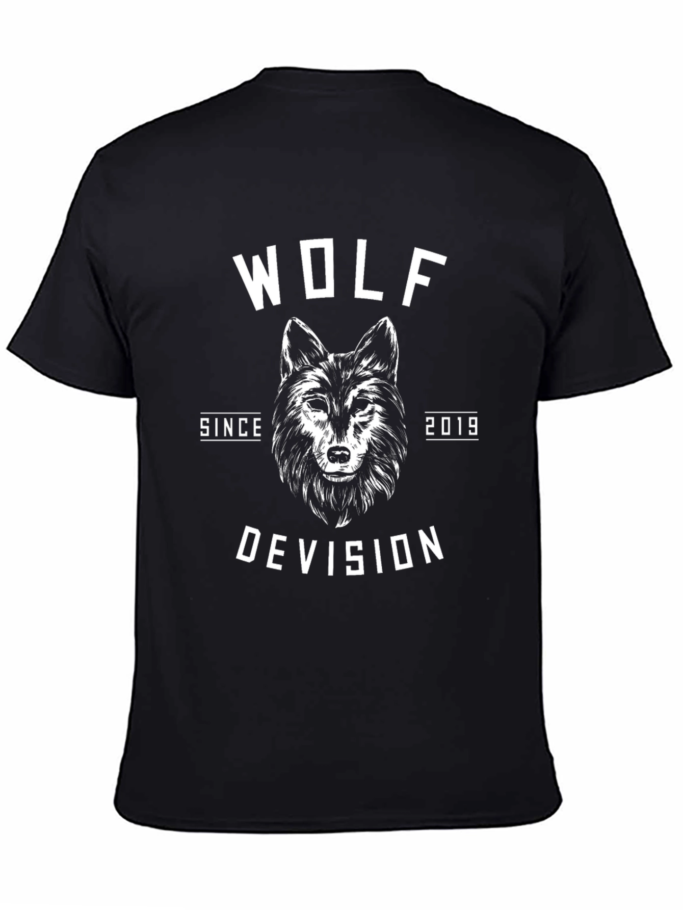 Wolf Devision Graphic T-Shirt - Black