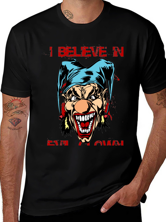 Evil Clown Graphic T-Shirt - Horror Halloween Tee