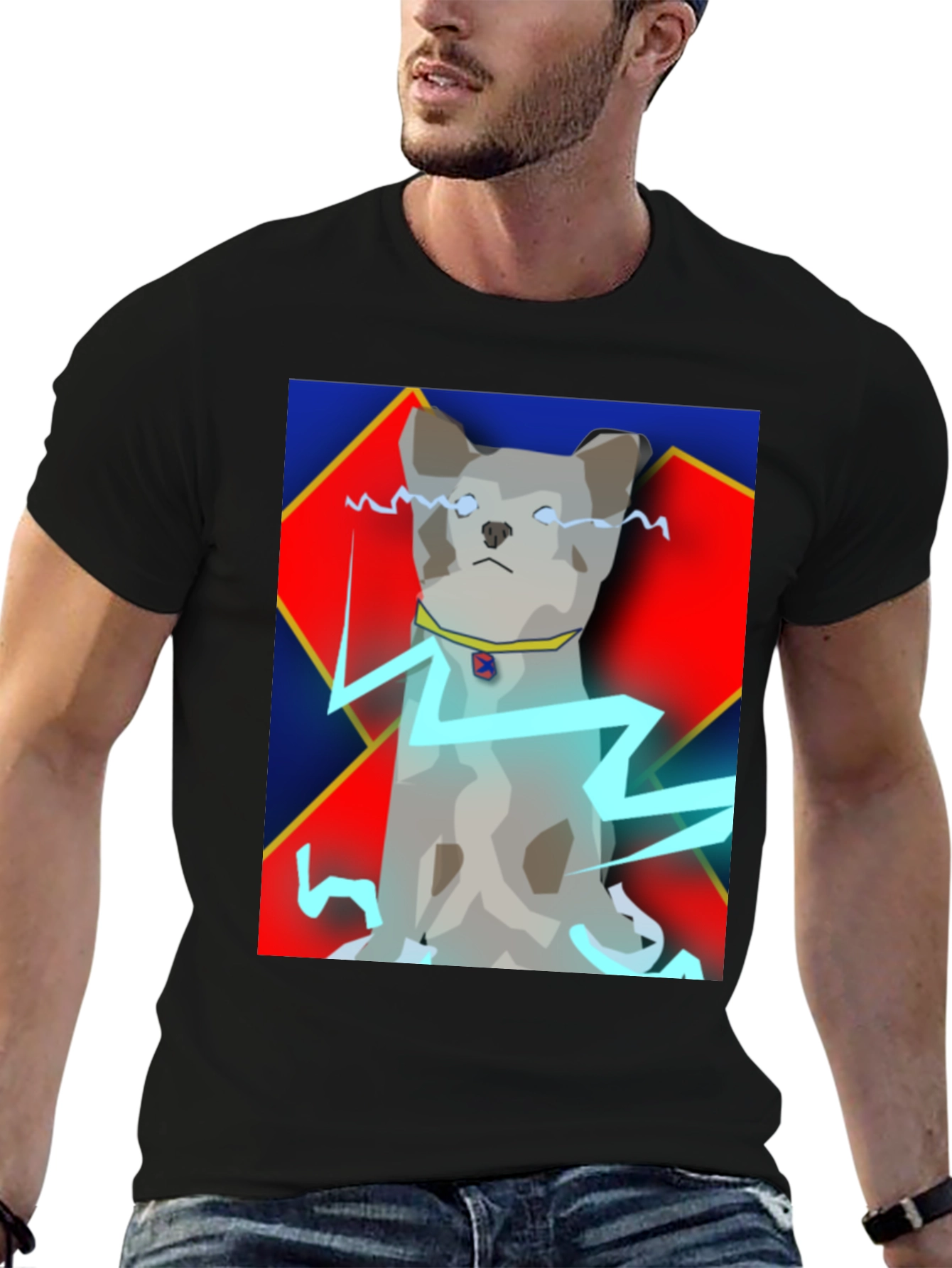 Electric Dog T-Shirt - Quirky Pet Power Tee
