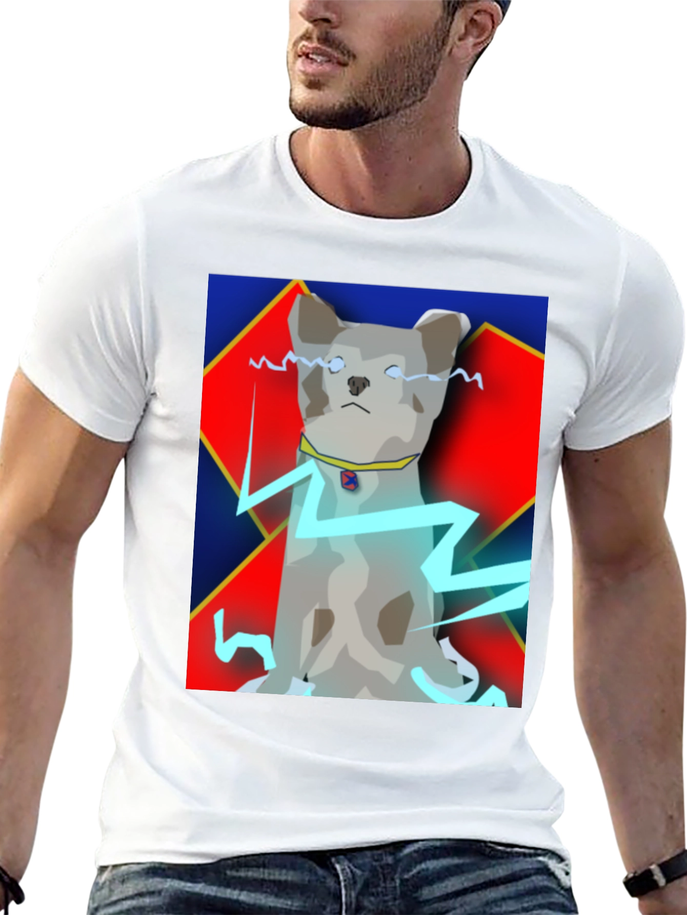 Electric Dog T-Shirt - Quirky Pet Power Tee