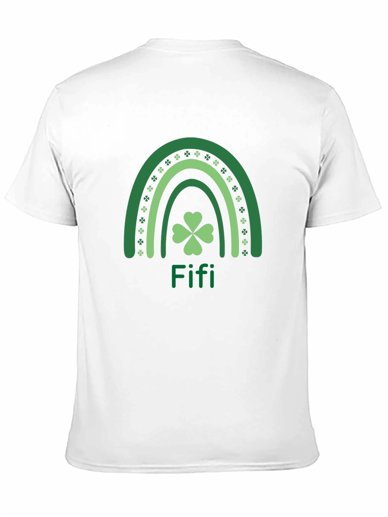 St. Patricks Day Rainbow Shamrock Personalized T-Shirt