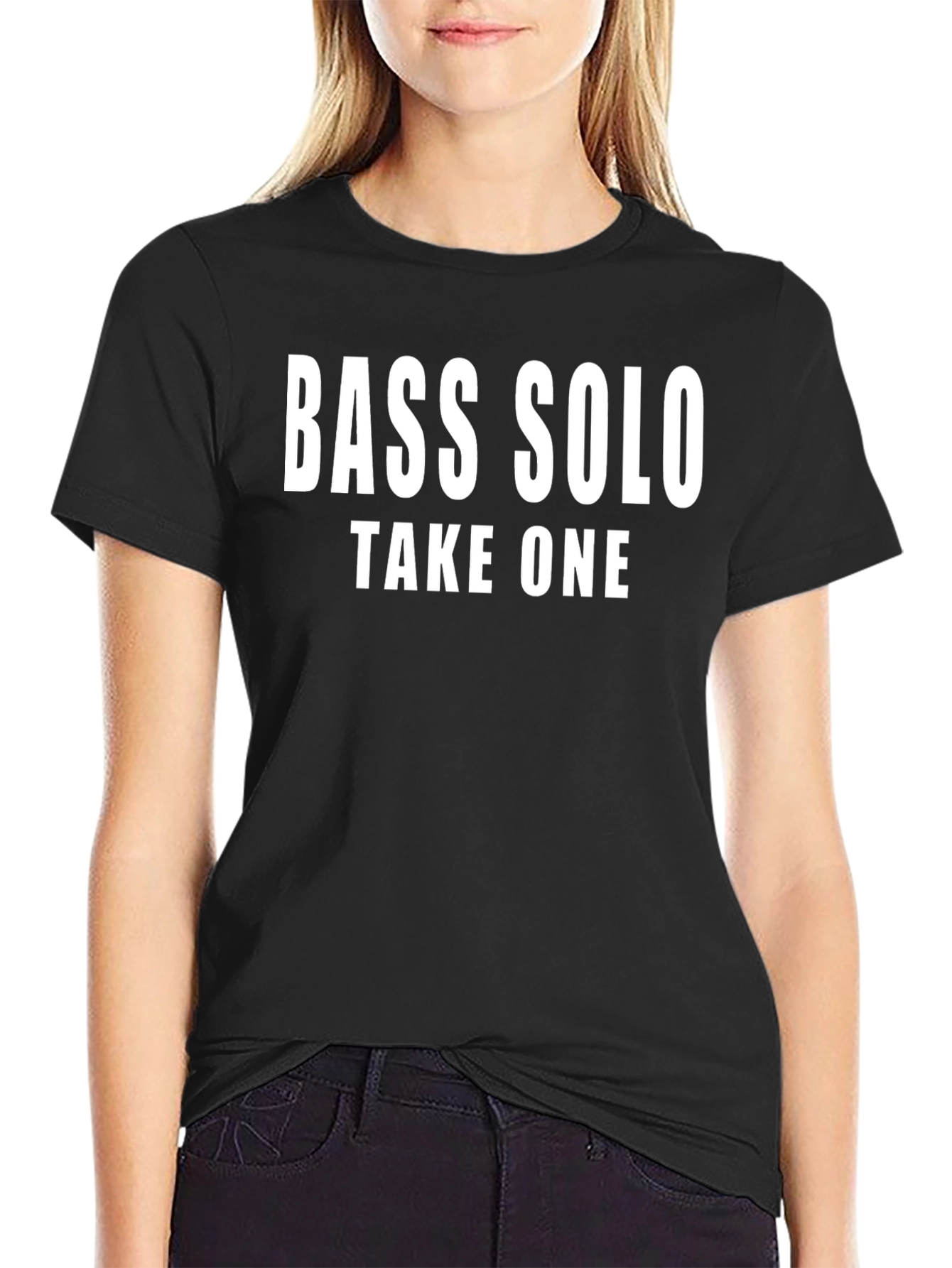 Bass Solo Take One Black Graphic Tee