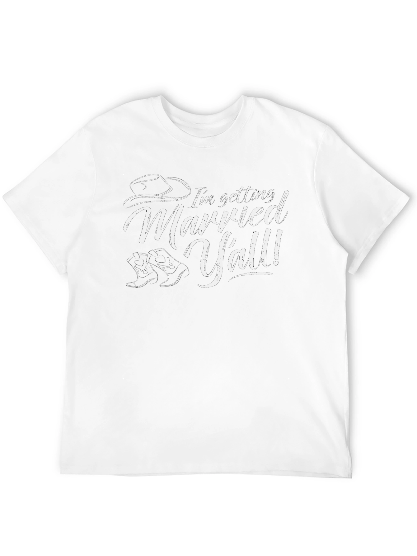 Im Getting Married Yall! Black T-Shirt