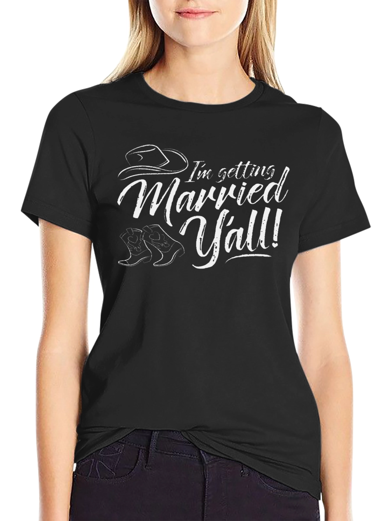 Im Getting Married Yall! Black T-Shirt
