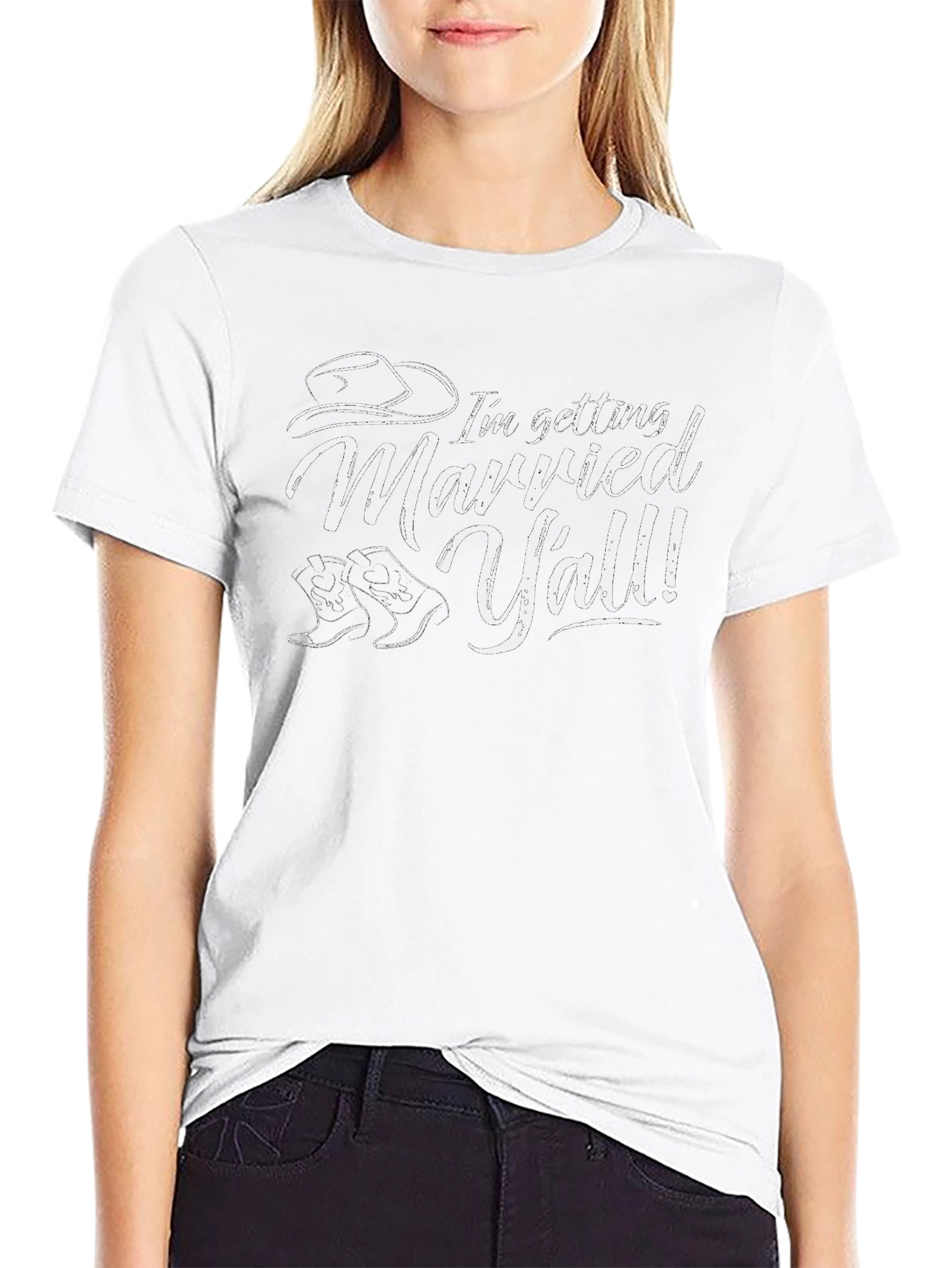 Im Getting Married Yall! Black T-Shirt