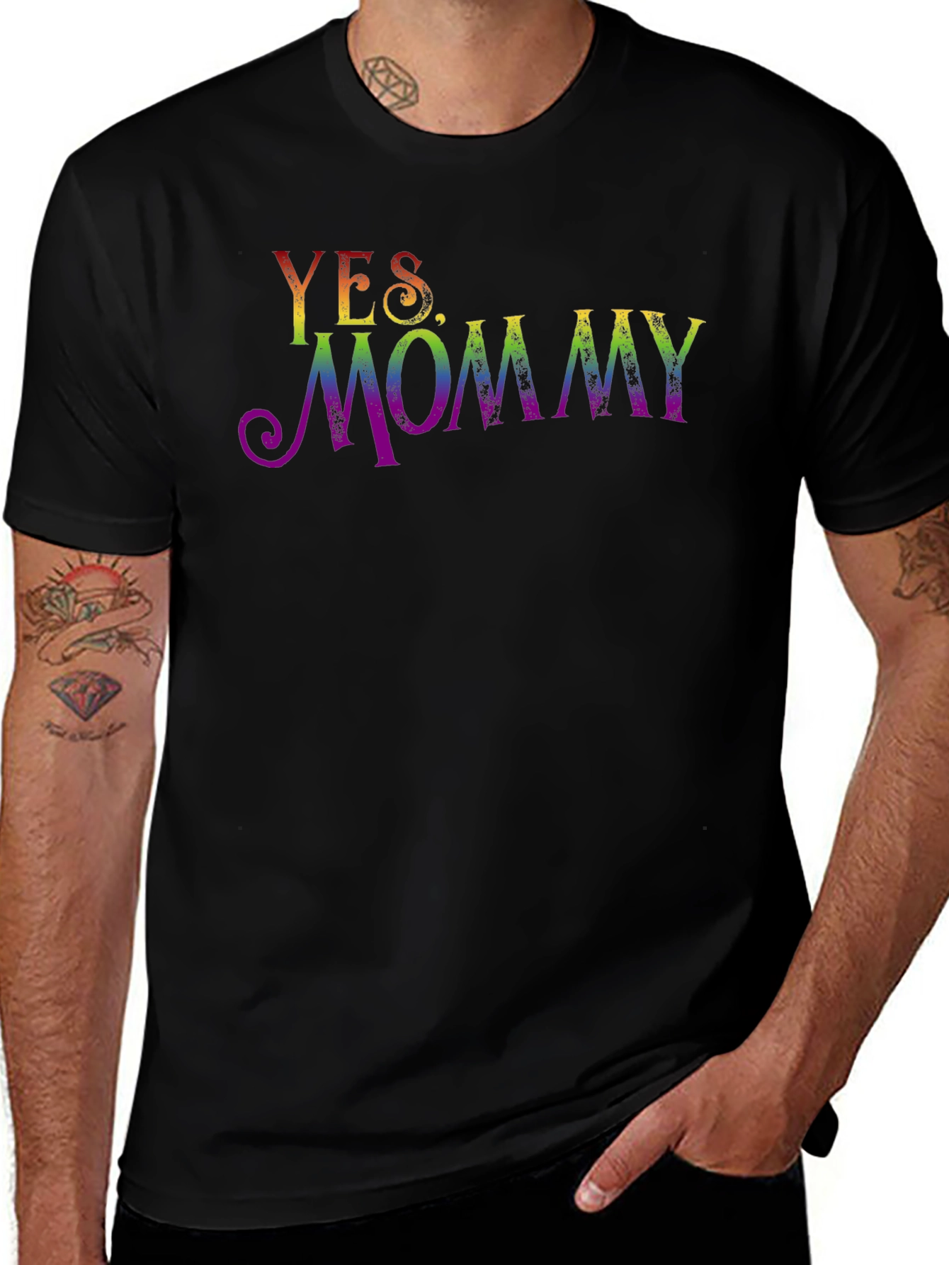 Yes Mommy Rainbow Pride Graphic Tee