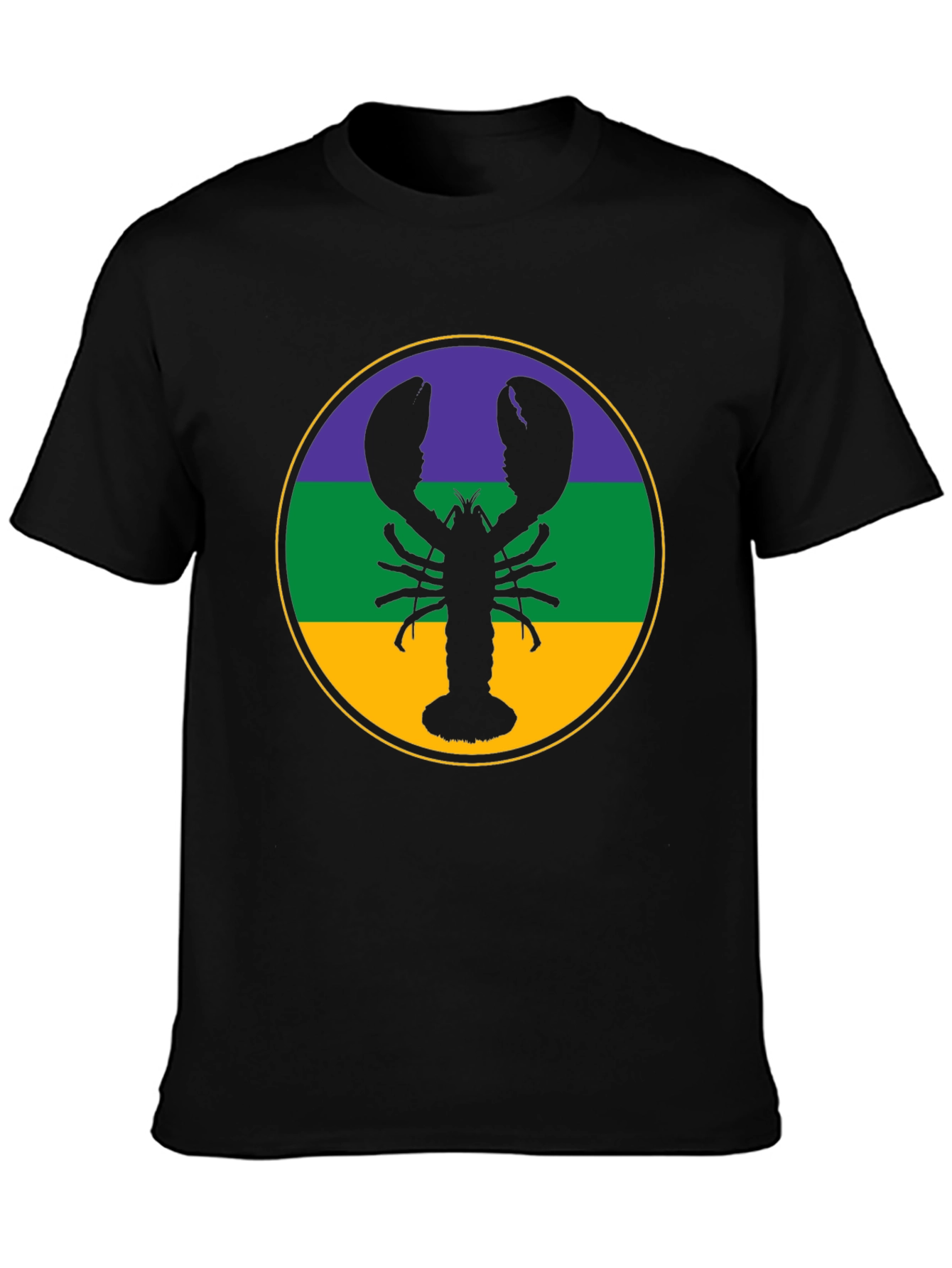 Lobster Mardi Gras T-Shirt - Round Circle