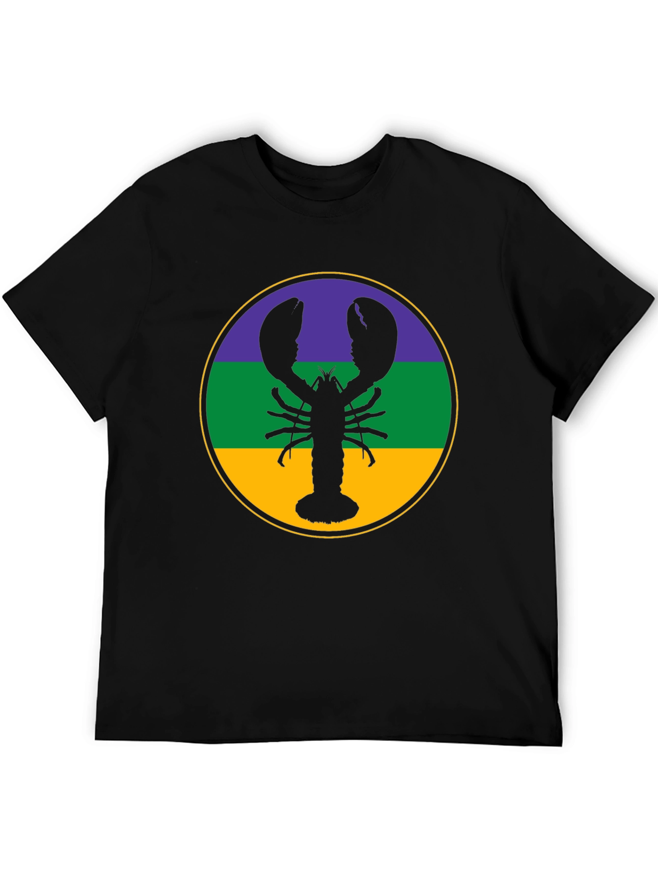 Lobster Mardi Gras T-Shirt - Round Circle