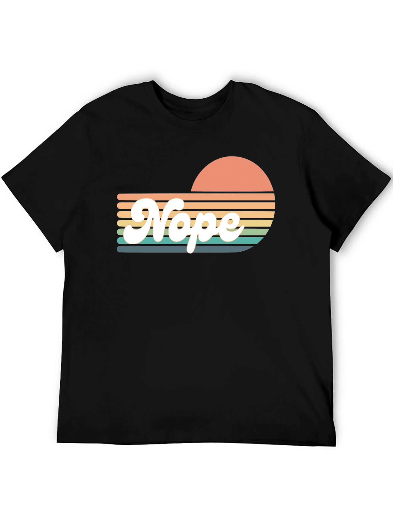 Retro Nope T-Shirt - Sunset Vibes