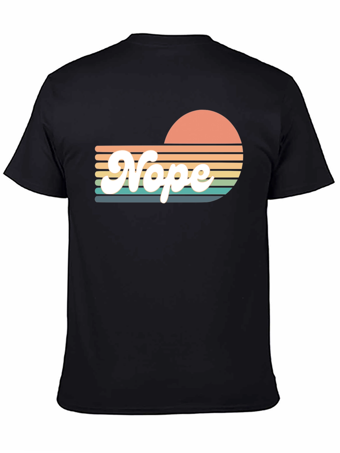 Retro Nope T-Shirt - Sunset Vibes
