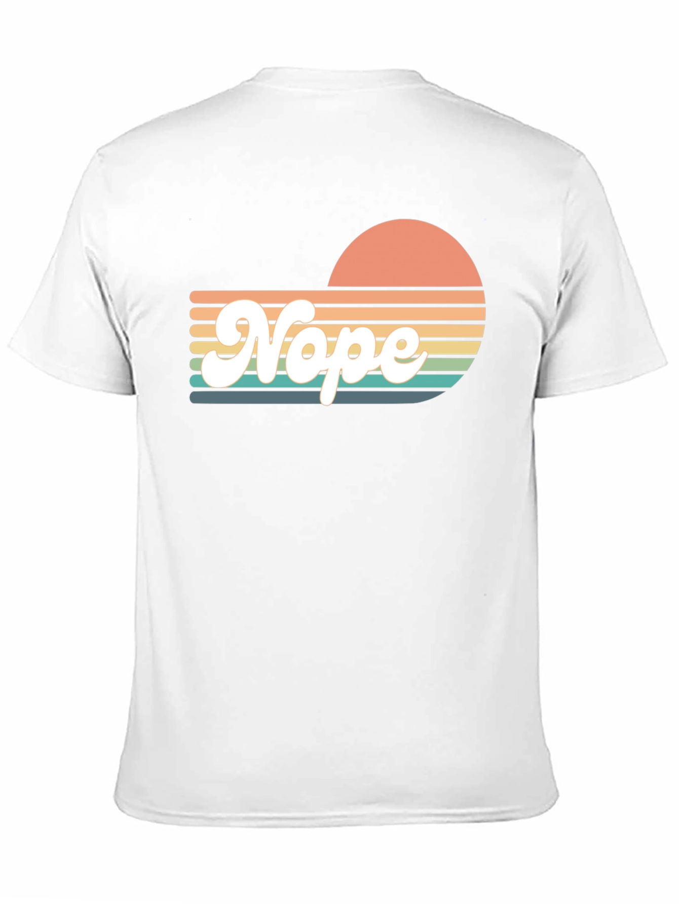 Retro Nope T-Shirt - Sunset Vibes