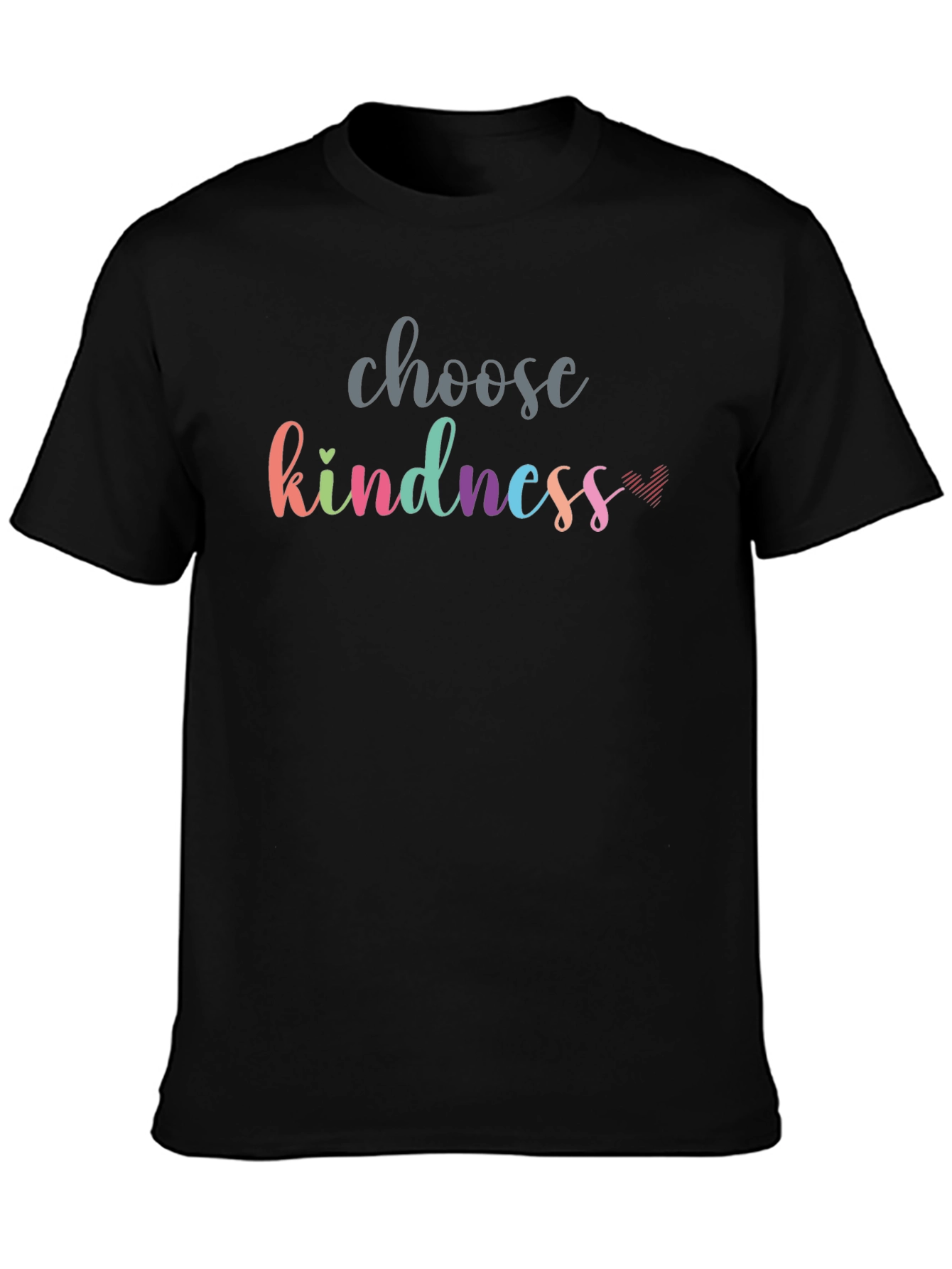Choose Kindness Graphic Tee - Soft Black T-Shirt
