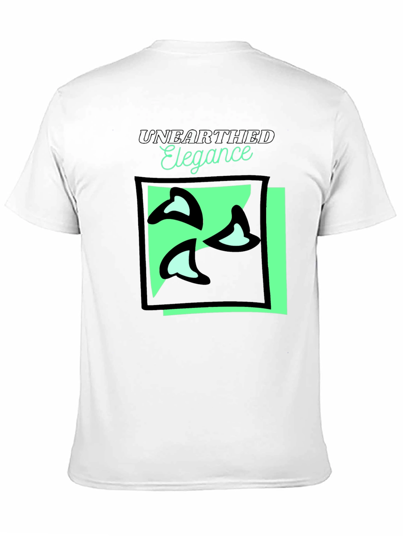 Unearthed Elegance Black Graphic Tee