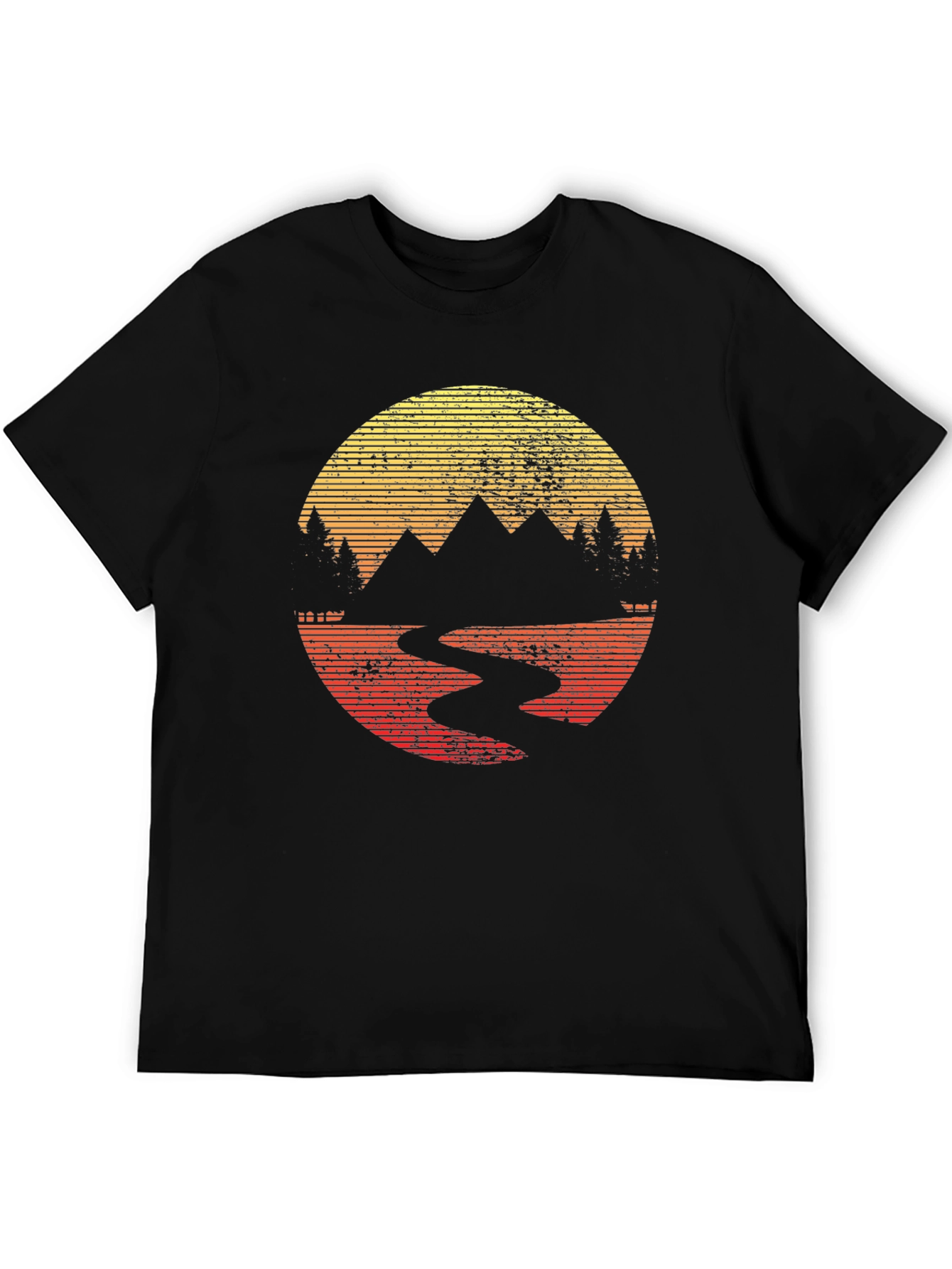 Retro Mountain Sunset T-Shirt