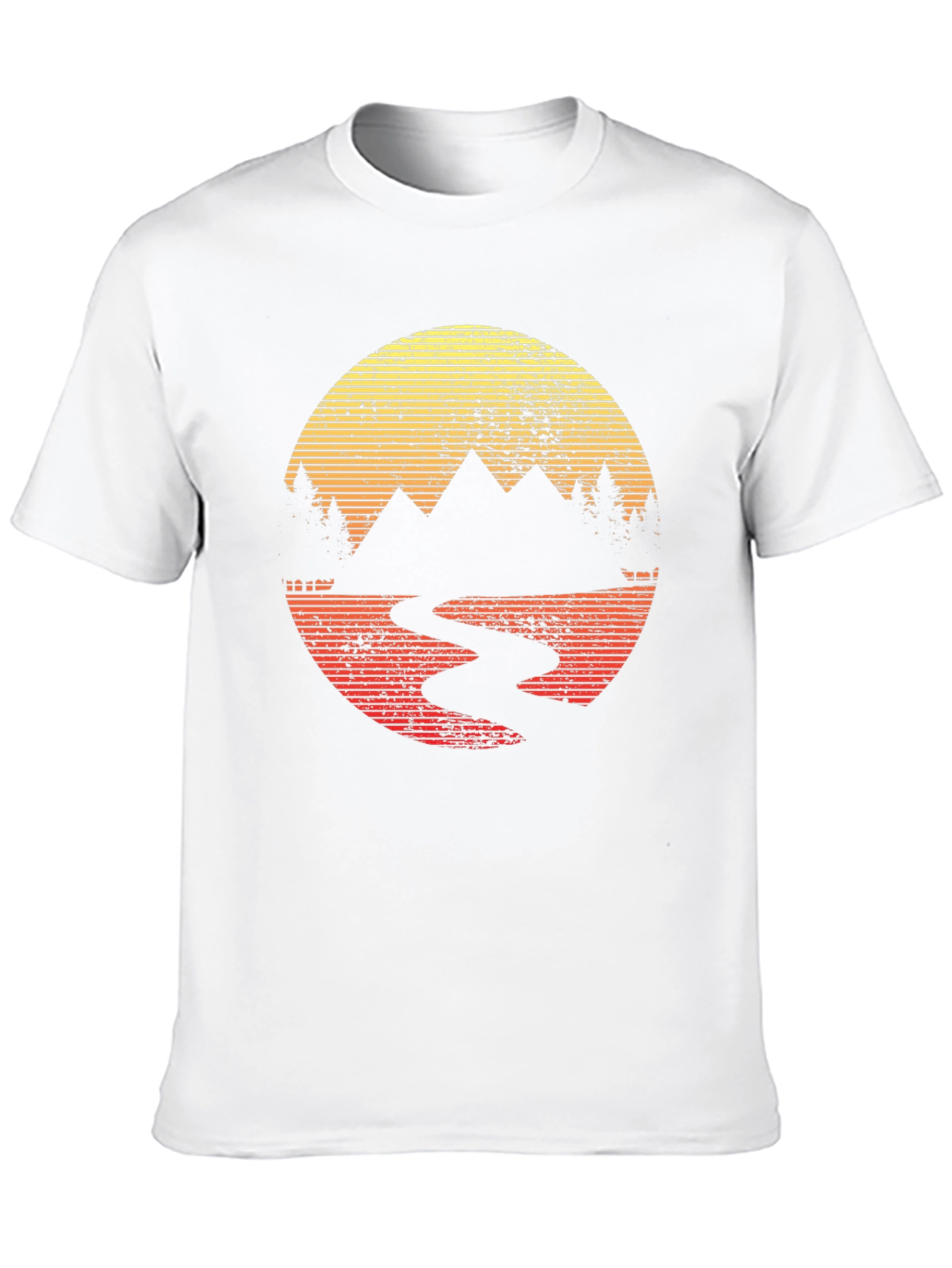 Retro Mountain Sunset T-Shirt