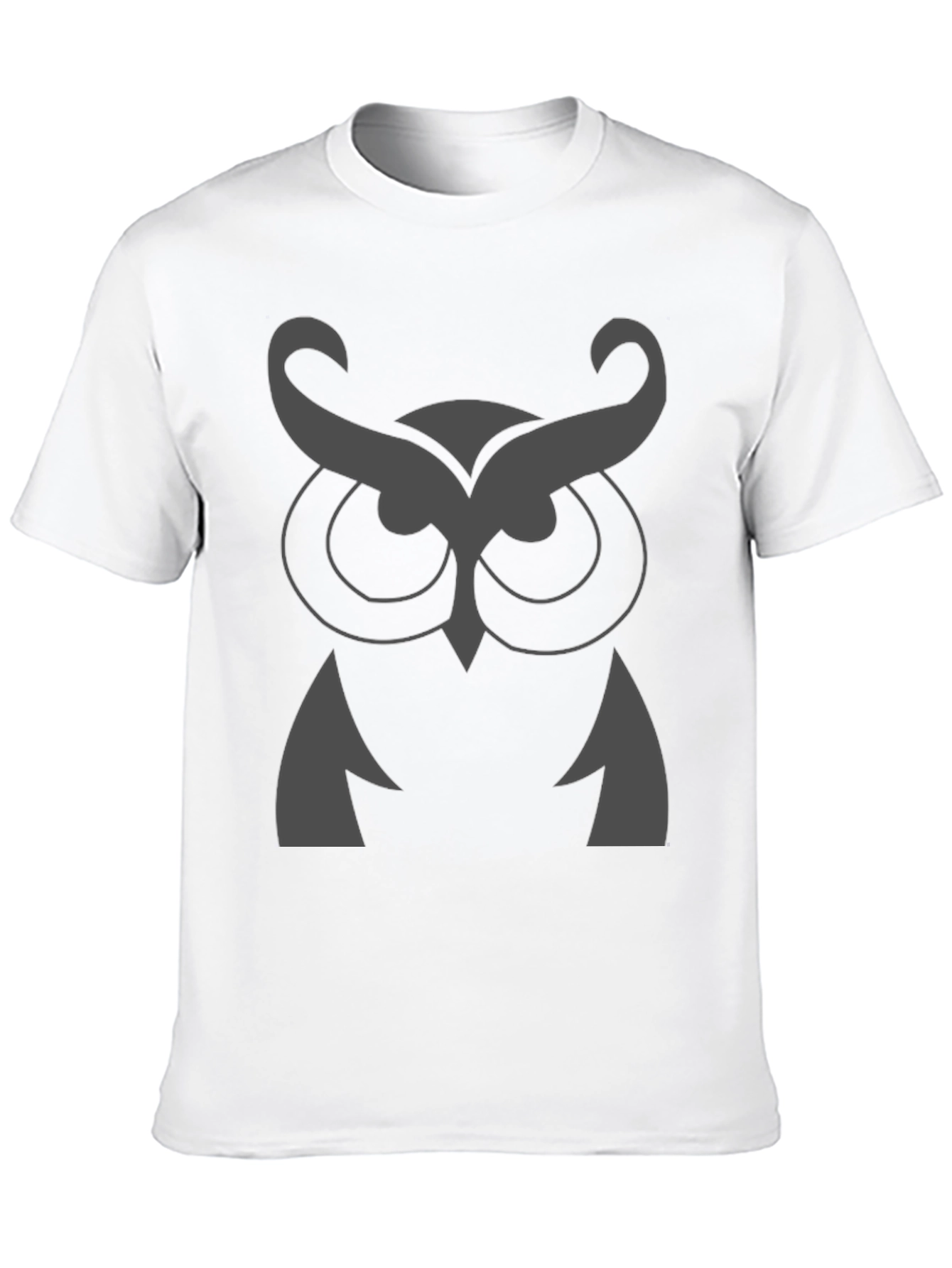 Owl Graphic Print Crew Neck T-Shirt