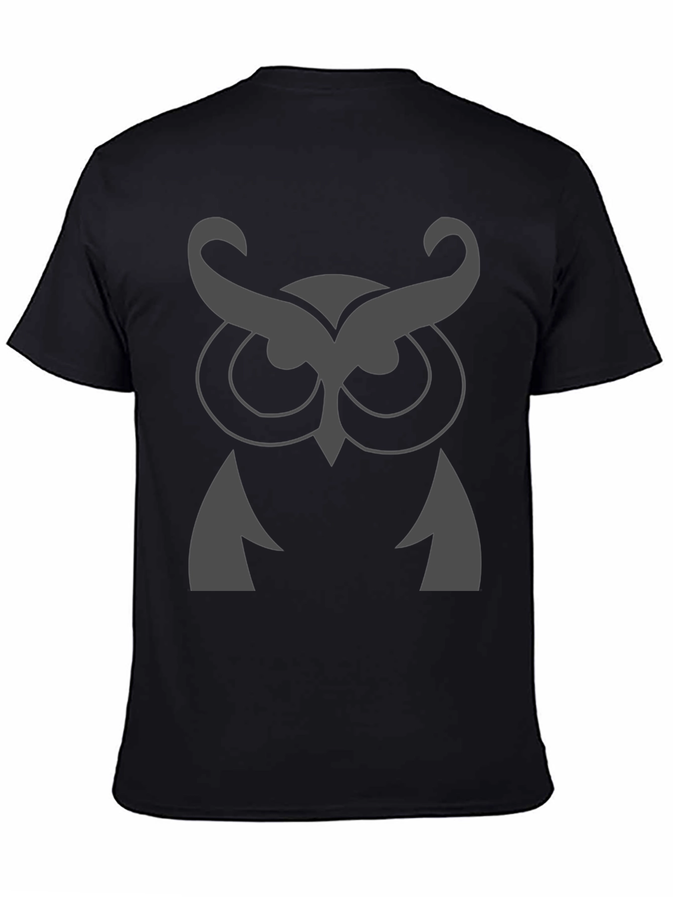 Owl Graphic Print Crew Neck T-Shirt