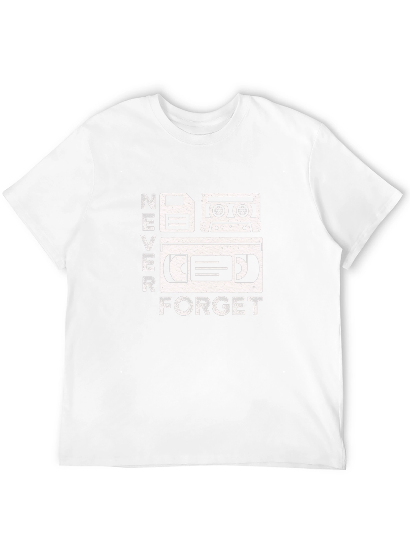 Retro Media Never Forget Black Graphic Tee