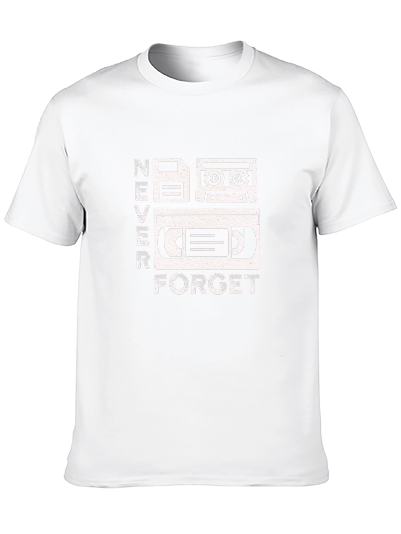 Retro Media Never Forget Black Graphic Tee
