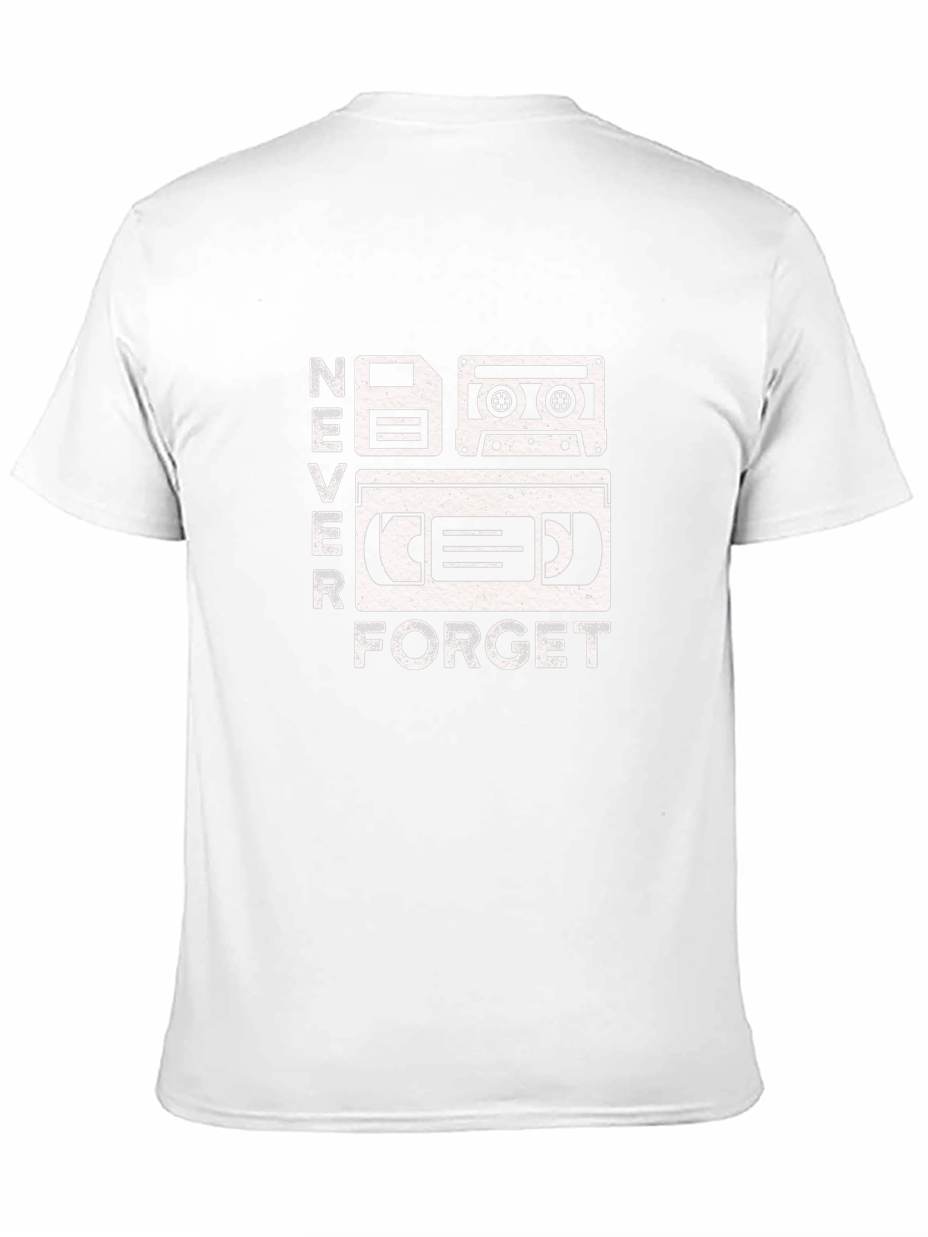 Retro Media Never Forget Black Graphic Tee