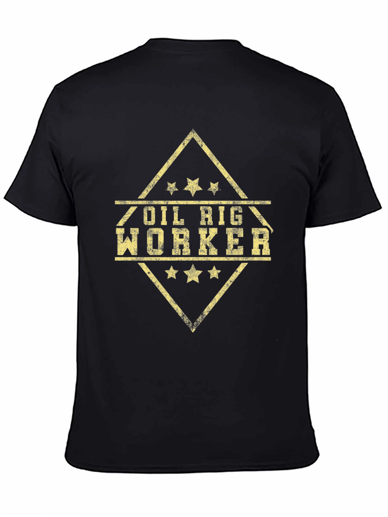 Oil Rig Worker Graphic Tee - Black