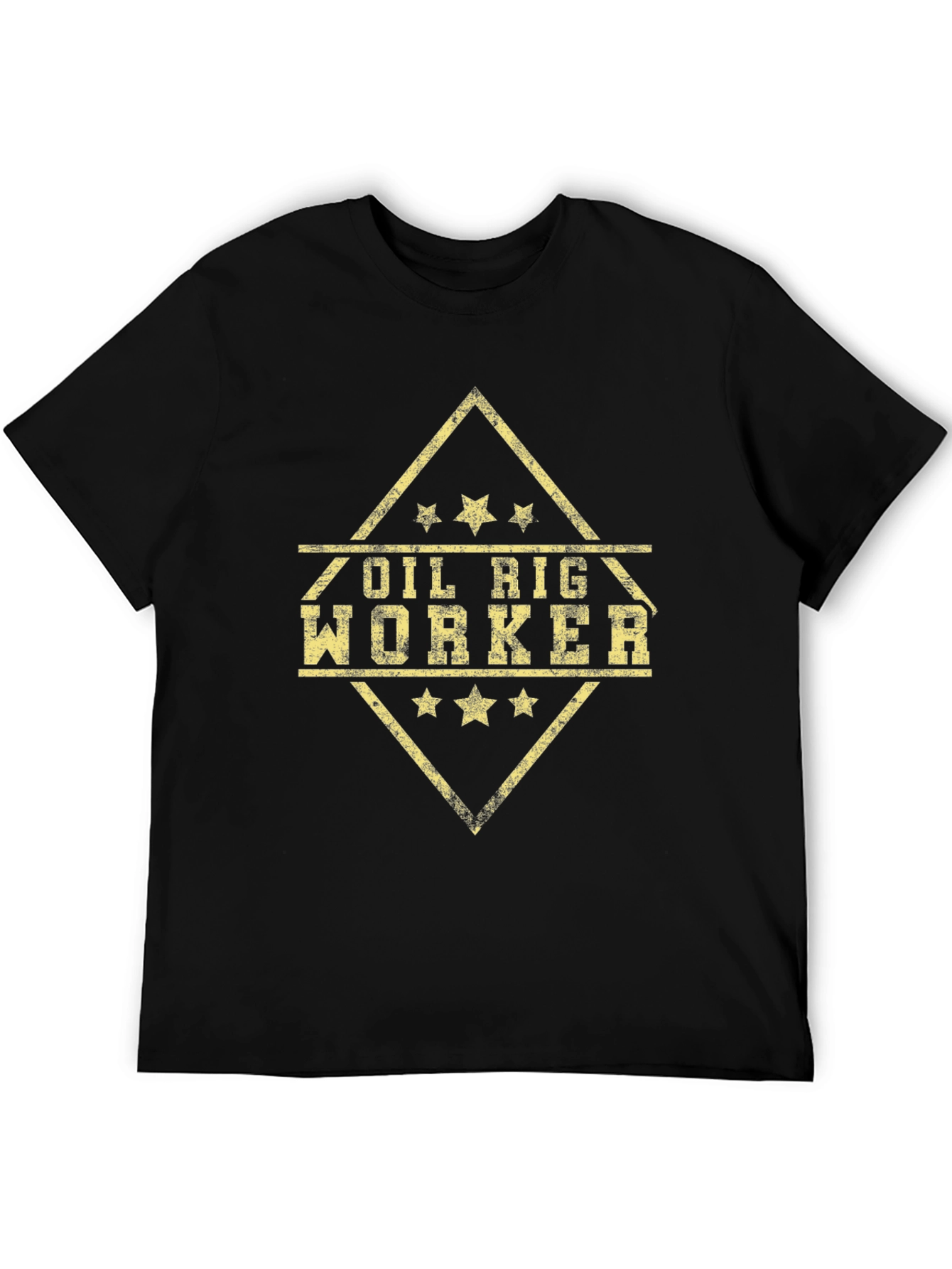 Oil Rig Worker Graphic Tee - Black
